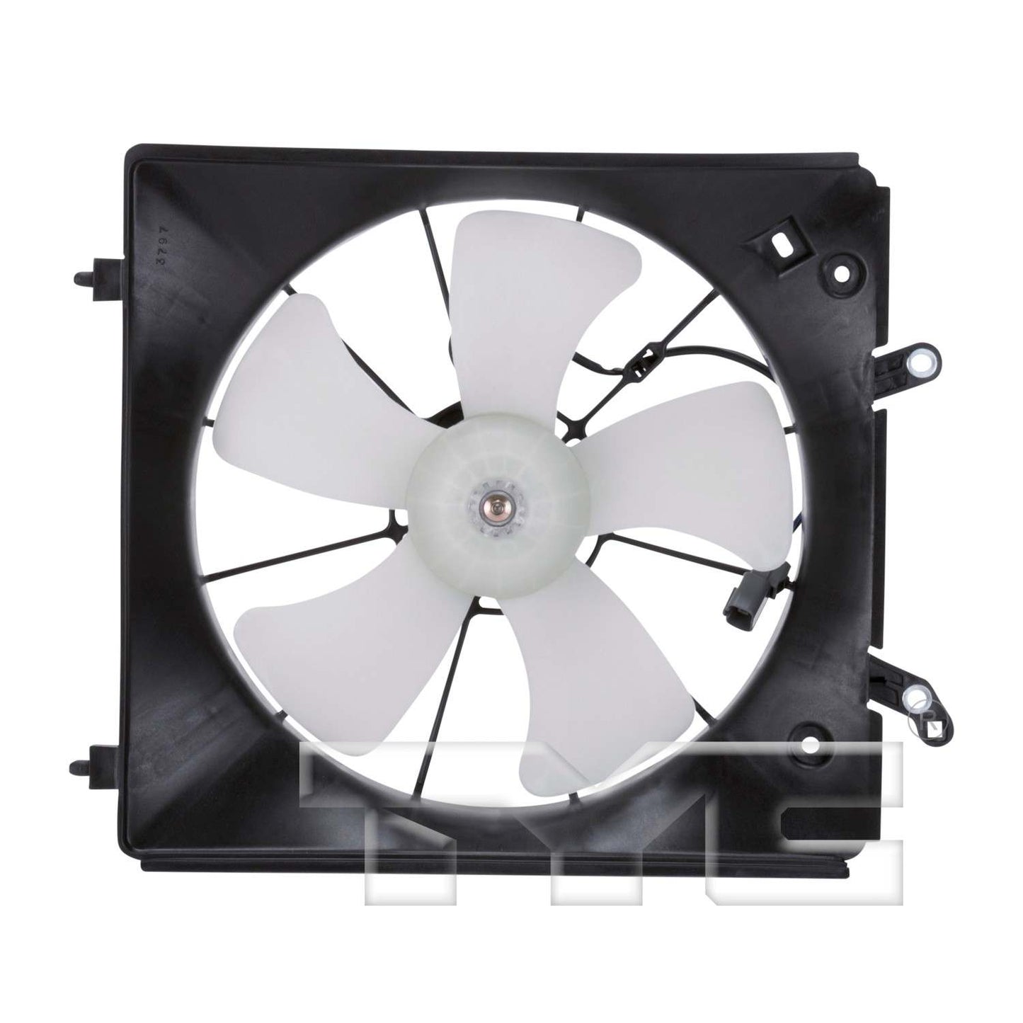 Front View of Left Engine Cooling Fan Assembly TYC 600710