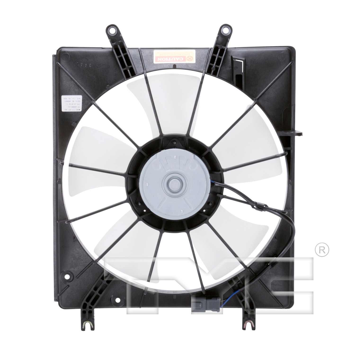 Back View of Engine Cooling Fan Assembly TYC 600800