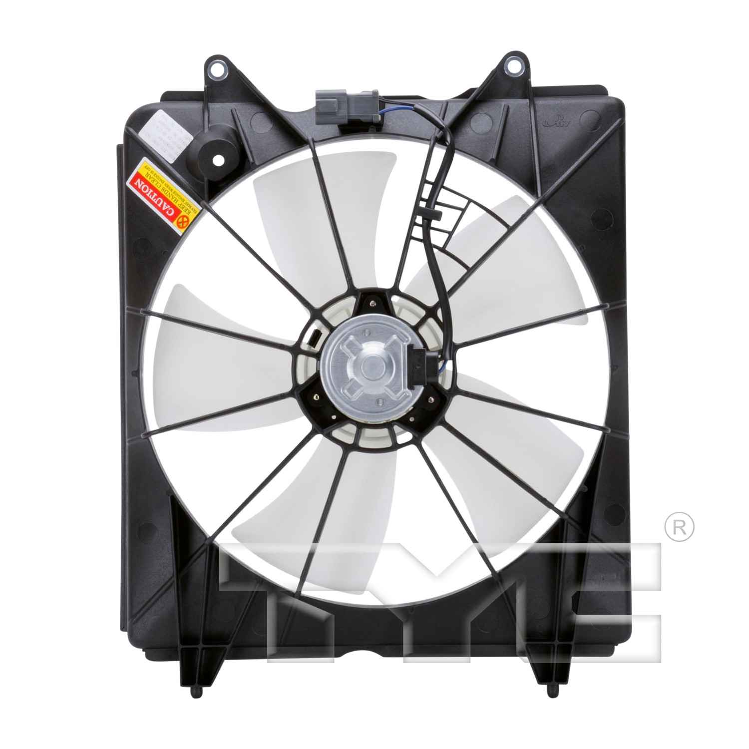 Back View of Engine Cooling Fan Assembly TYC 600820