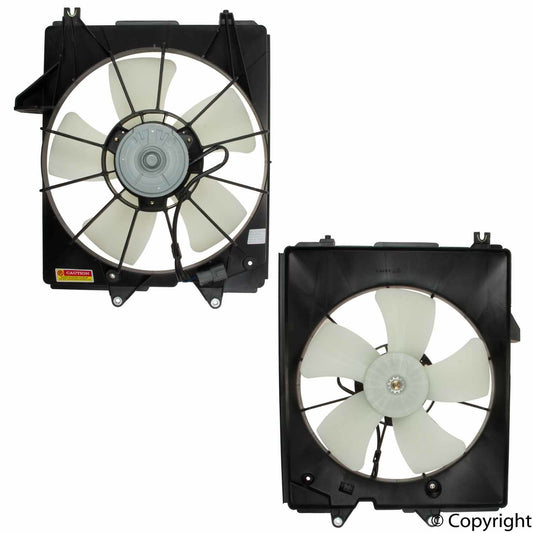 Top View of Engine Cooling Fan Assembly TYC 600850