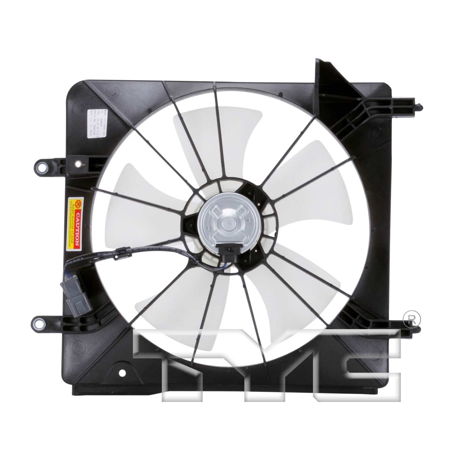 Back View of Engine Cooling Fan Assembly TYC 600940