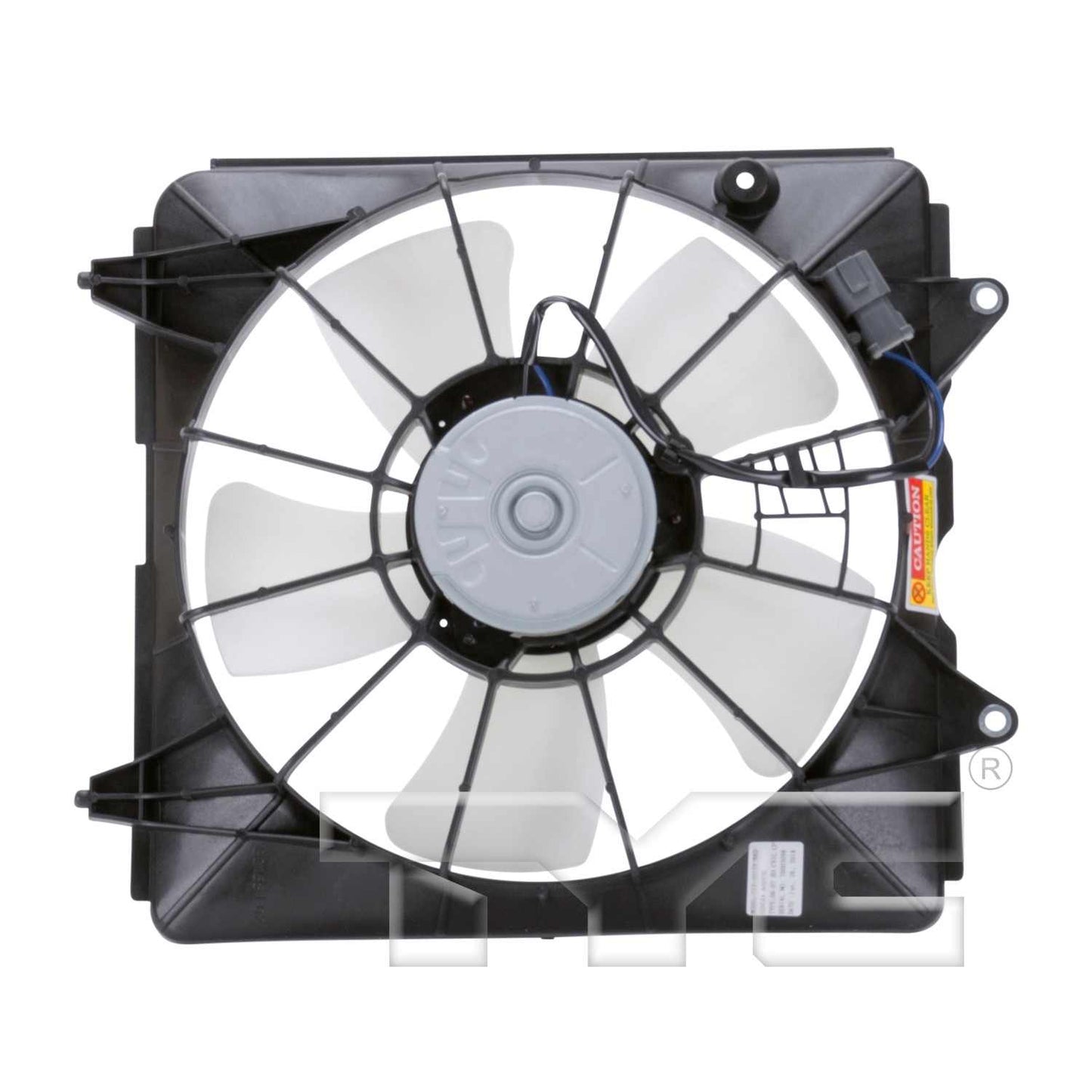 Back View of Left Engine Cooling Fan Assembly TYC 600970