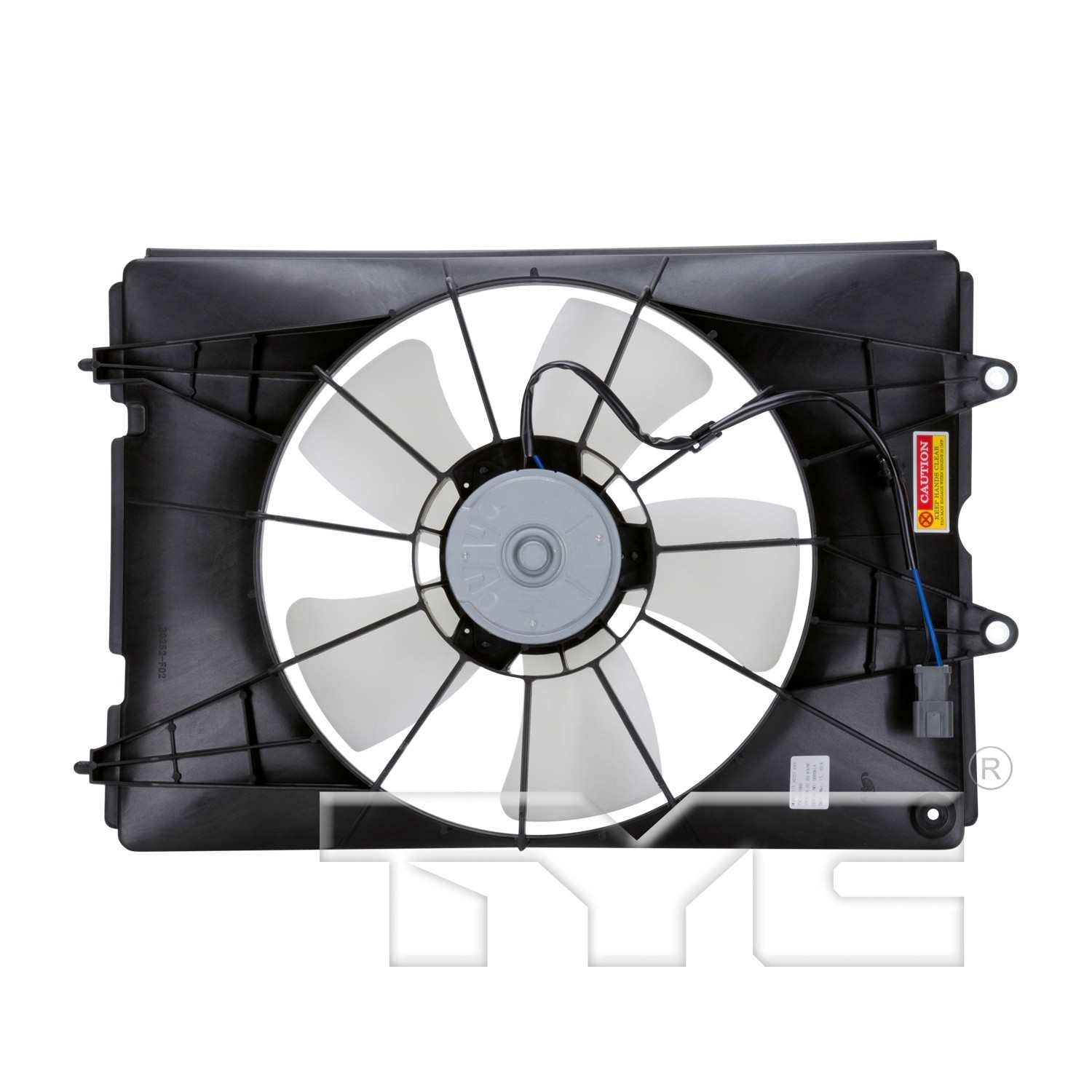 Back View of Engine Cooling Fan Assembly TYC 601060