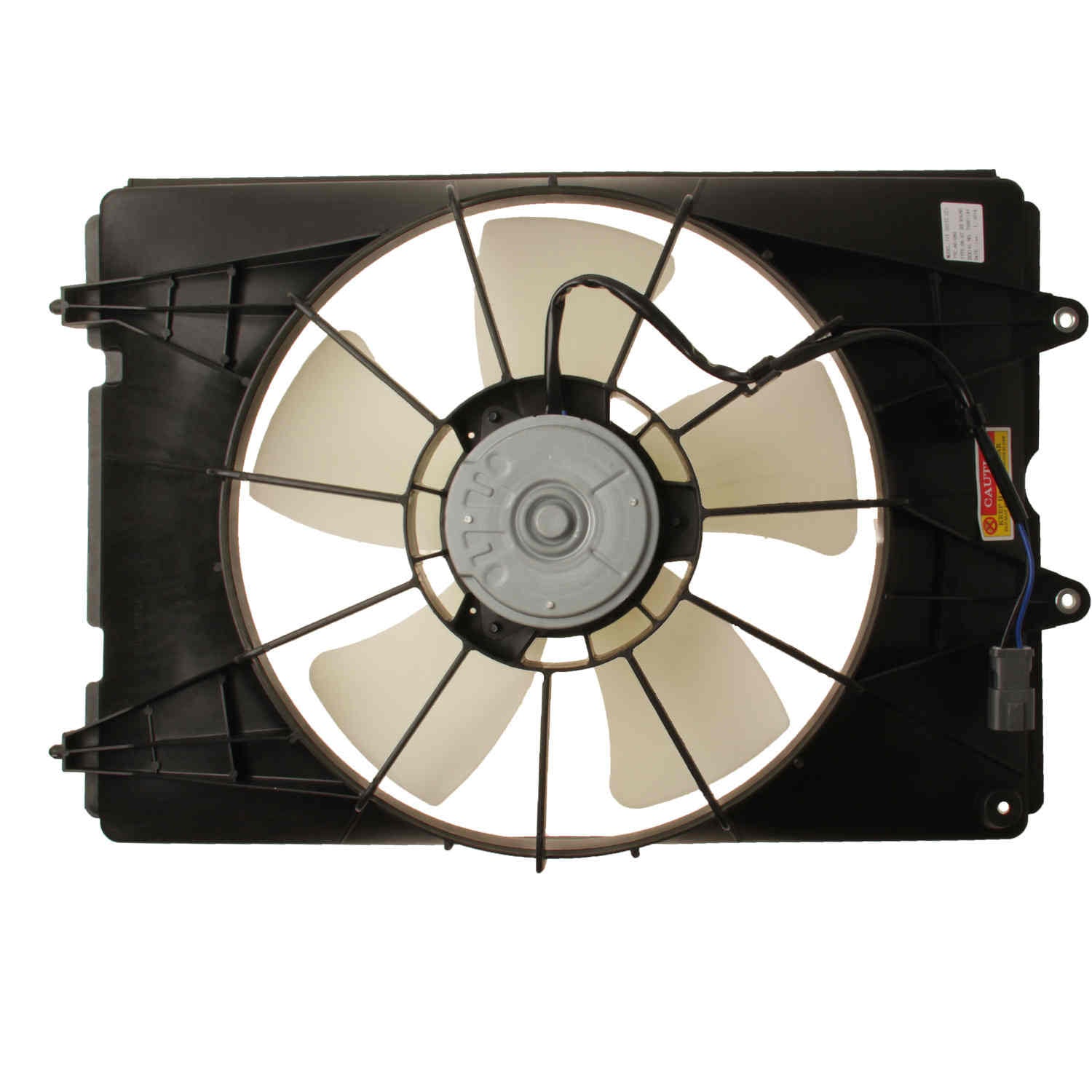 Bottom View of Engine Cooling Fan Assembly TYC 601060