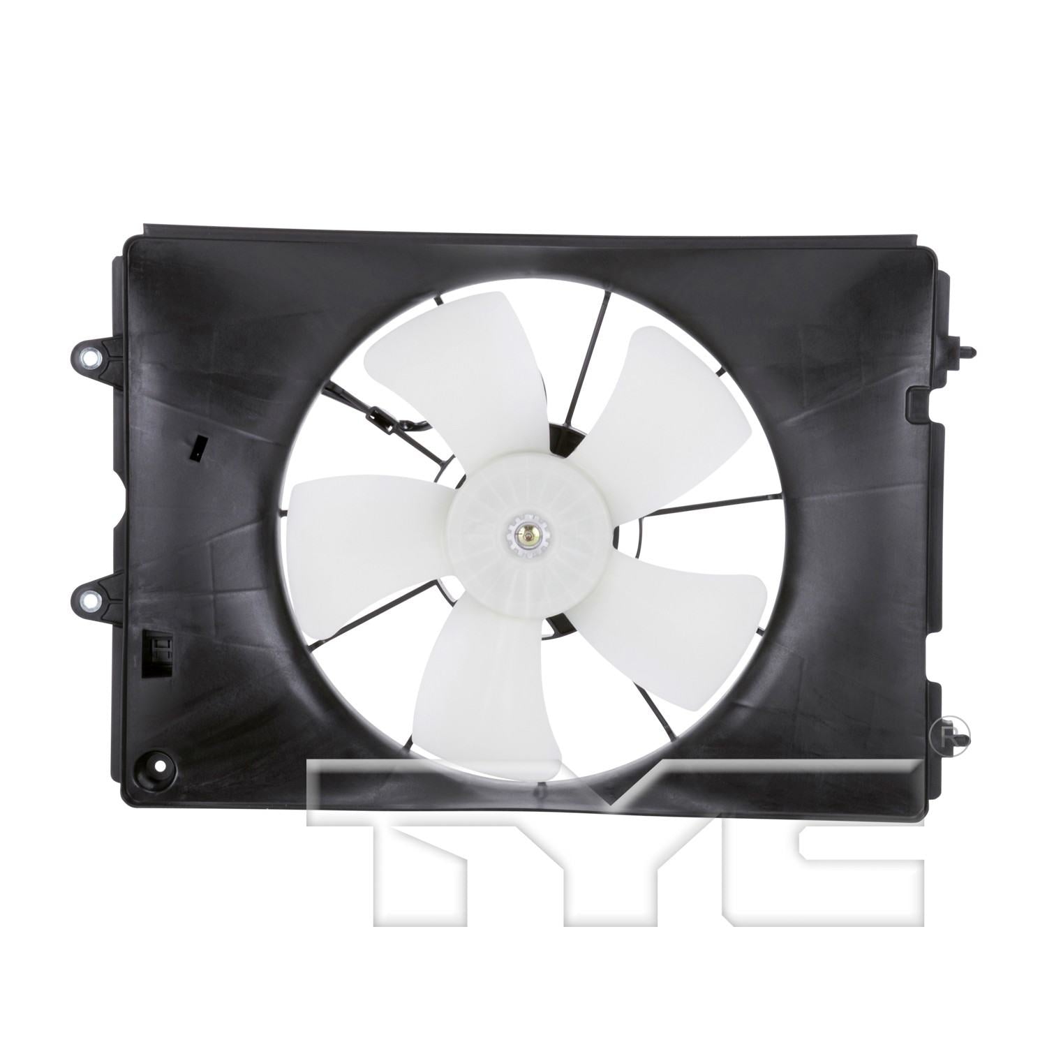 Front View of Engine Cooling Fan Assembly TYC 601060