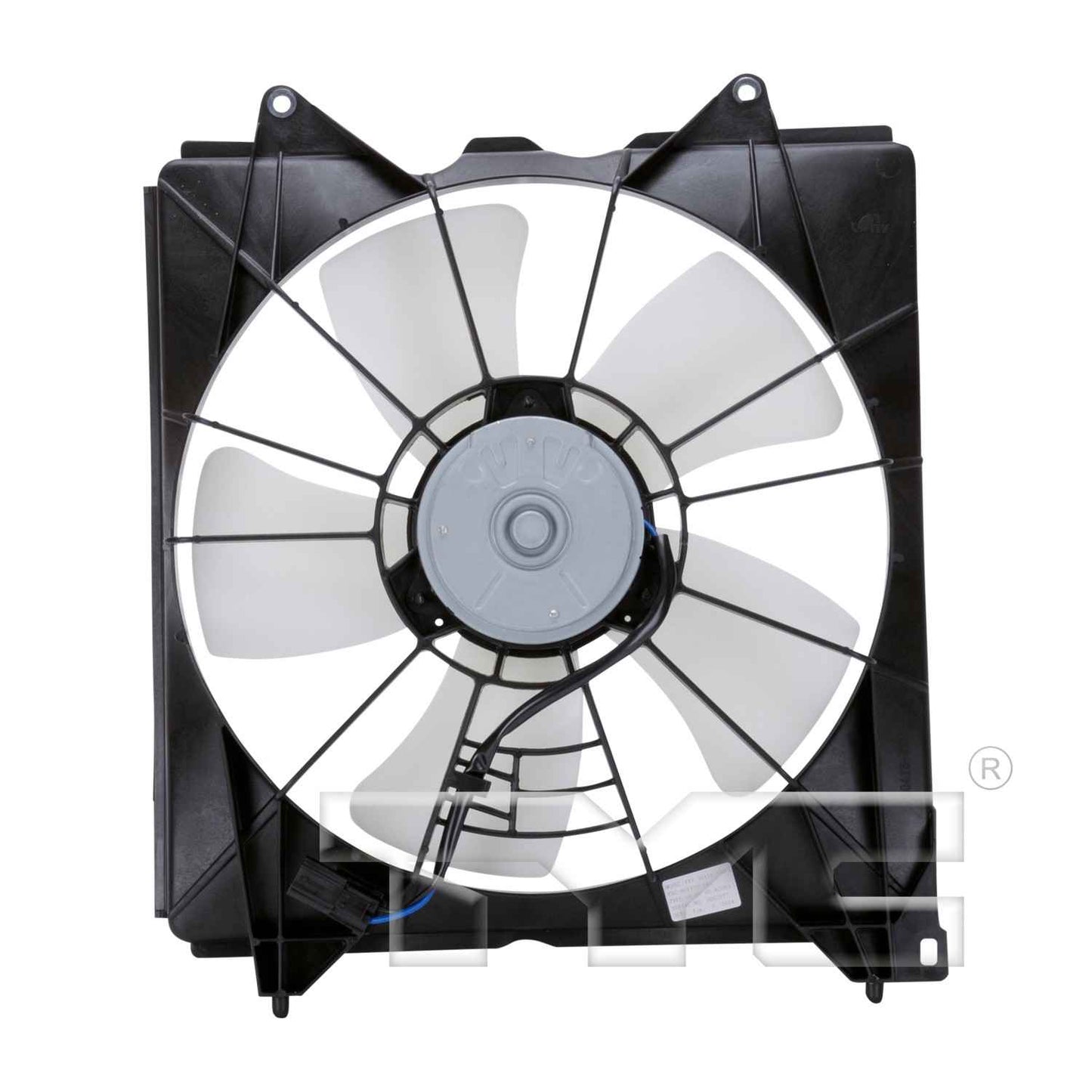 Back View of Left Engine Cooling Fan Assembly TYC 601130