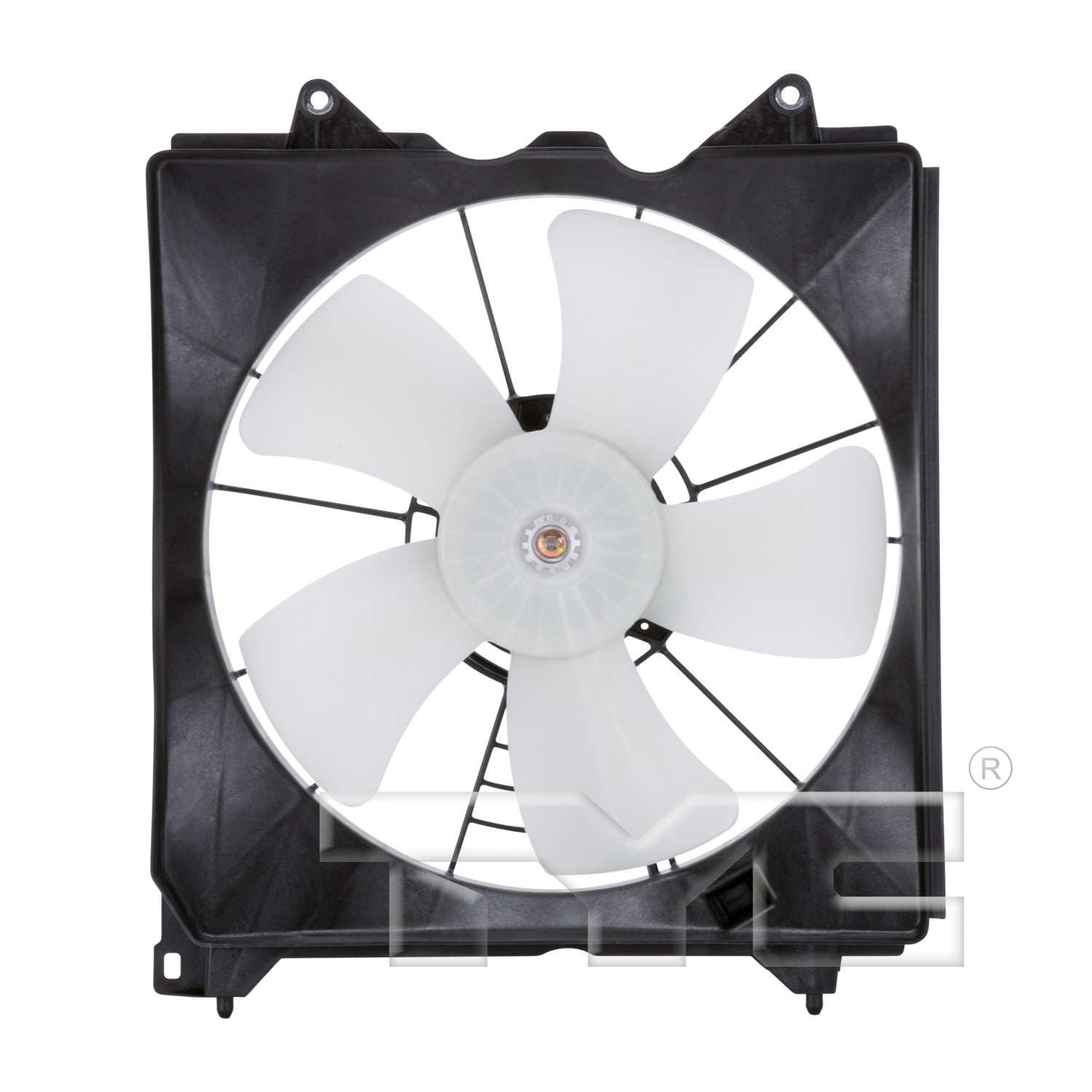 Front View of Left Engine Cooling Fan Assembly TYC 601130