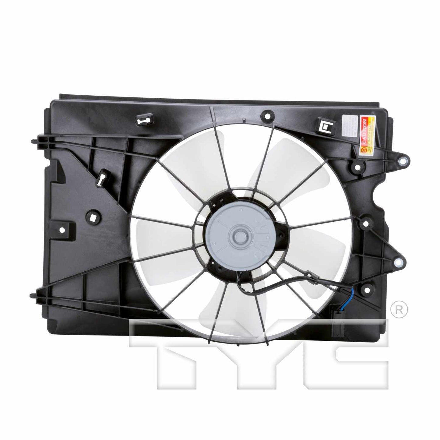 Back View of Engine Cooling Fan Assembly TYC 601230