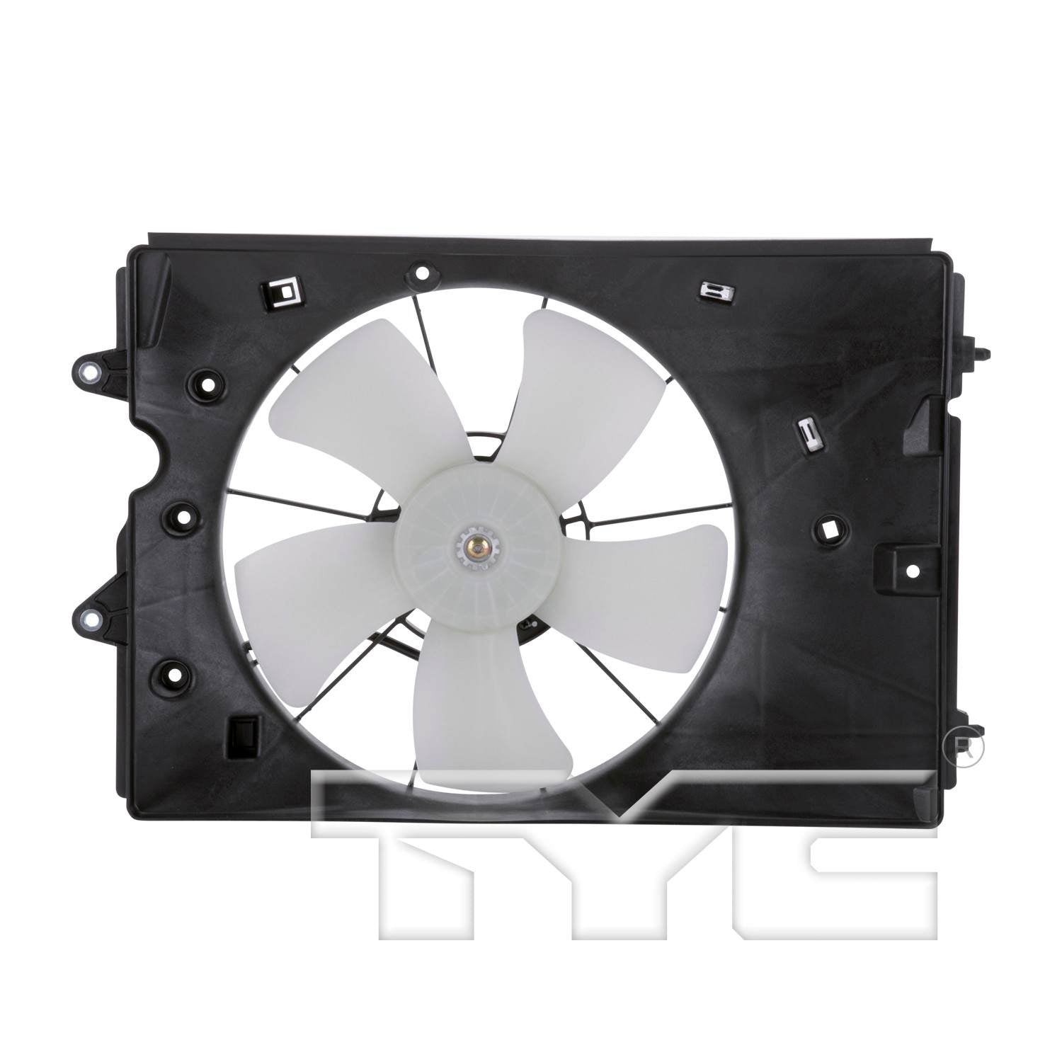 Front View of Engine Cooling Fan Assembly TYC 601230