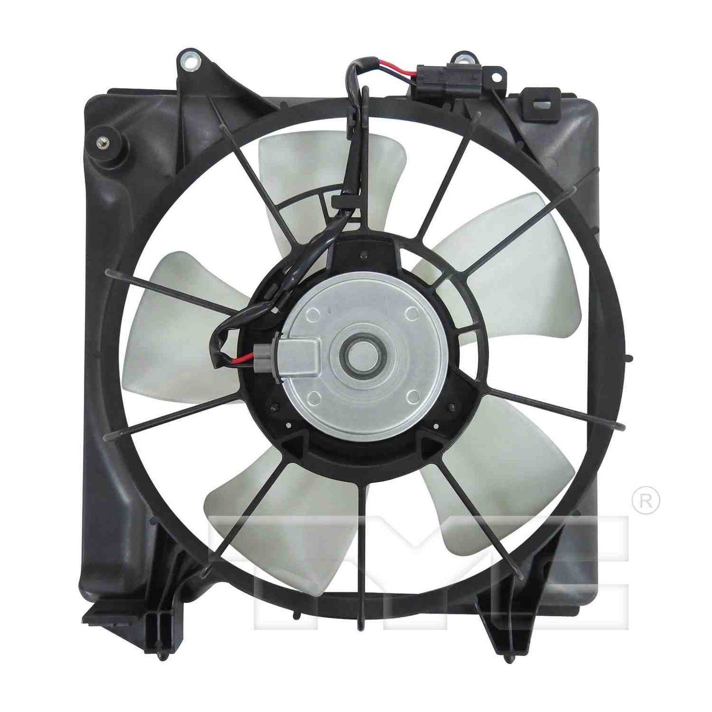 Back View of Left Engine Cooling Fan Assembly TYC 601540