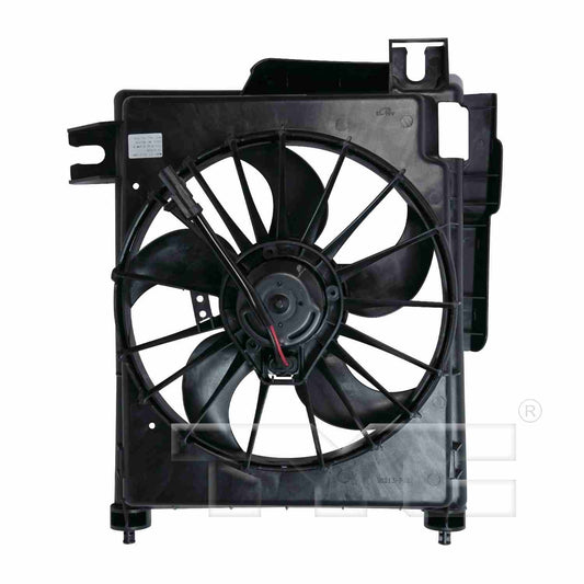 Back View of A/C Condenser Fan Assembly TYC 610730