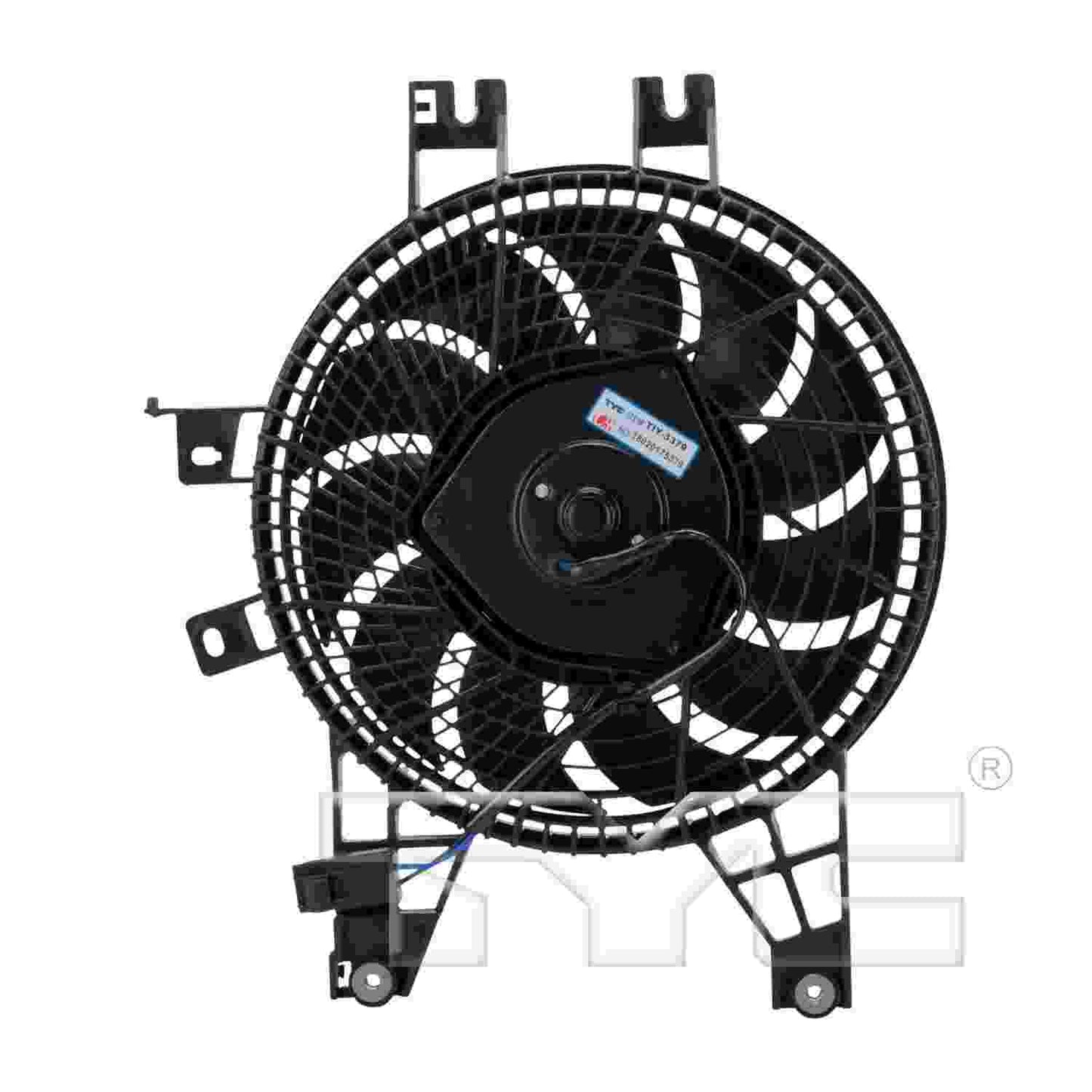 Back View of A/C Condenser Fan Assembly TYC 610790