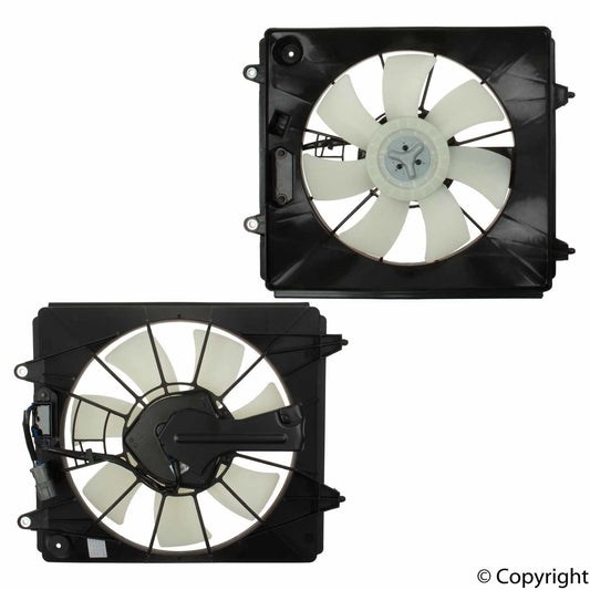 Top View of A/C Condenser Fan Assembly TYC 610820