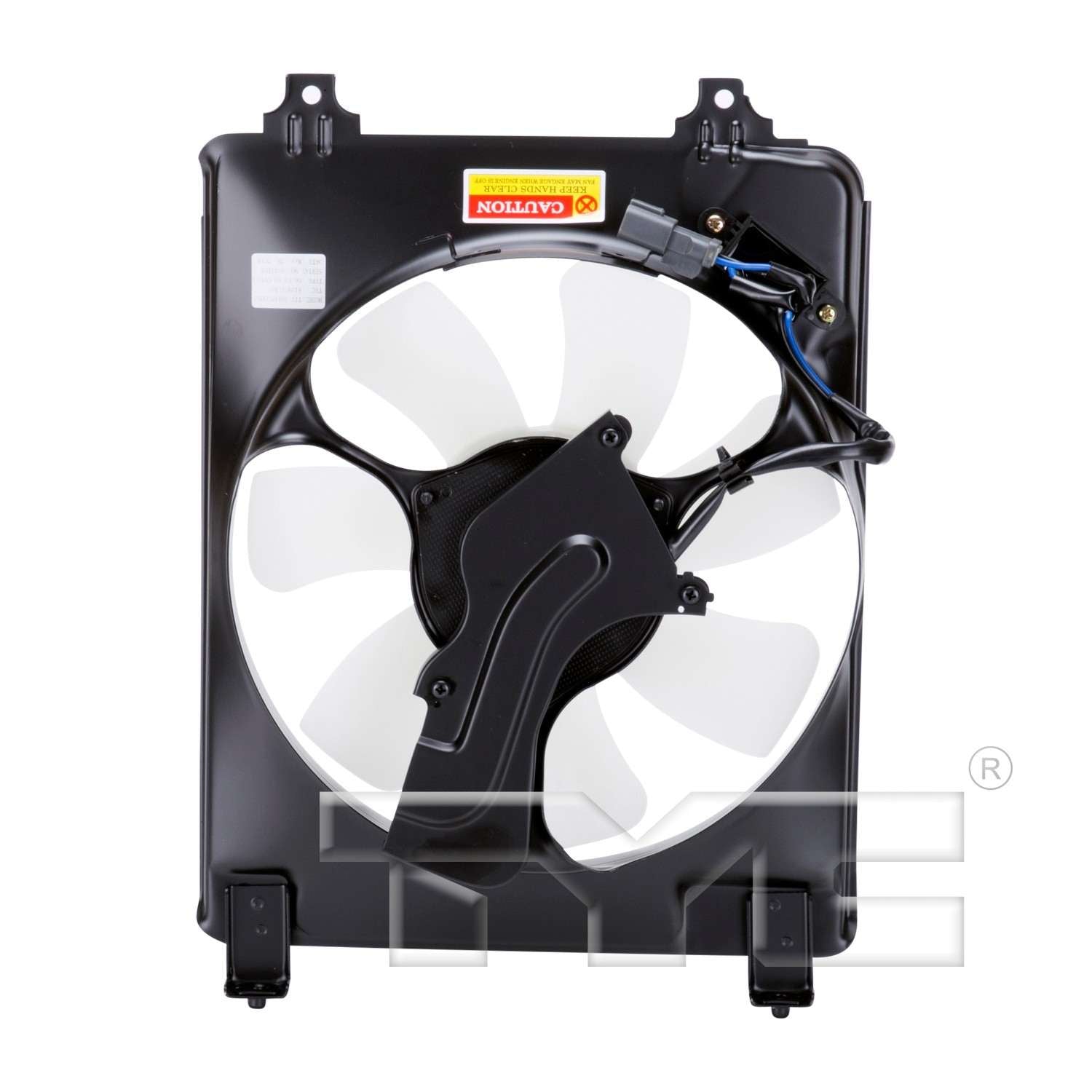 Back View of A/C Condenser Fan Assembly TYC 610970