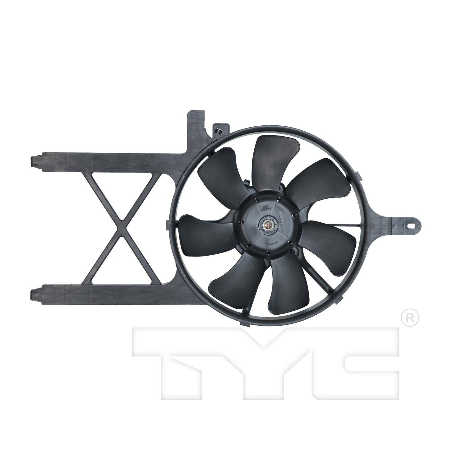 Front View of A/C Condenser Fan Assembly TYC 611260