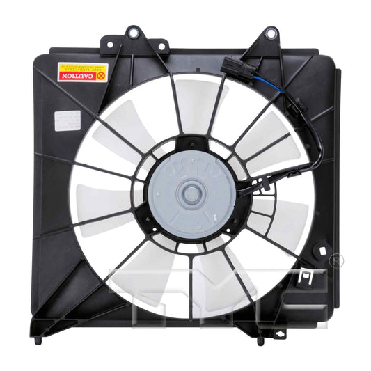 Back View of A/C Condenser Fan Assembly TYC 611290