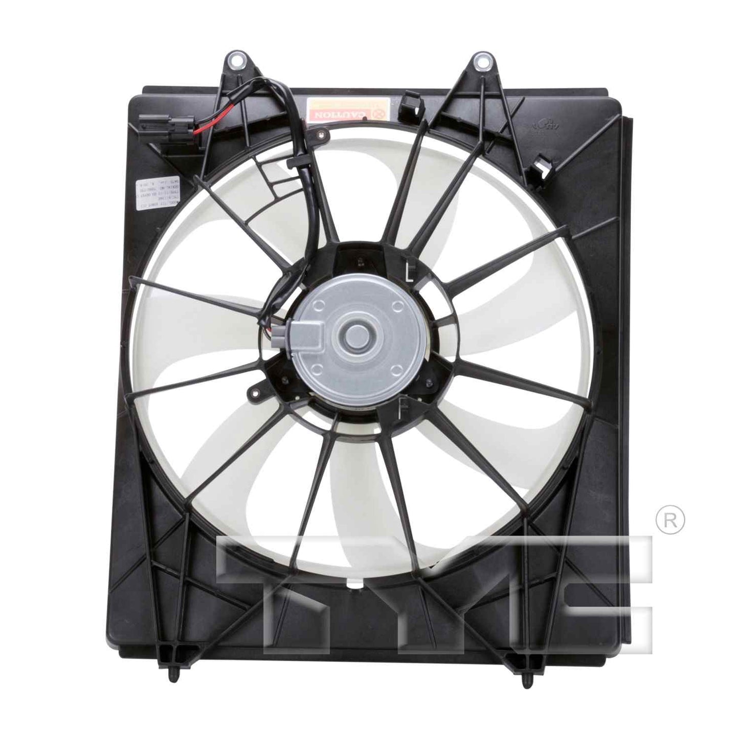 Back View of A/C Condenser Fan Assembly TYC 611360