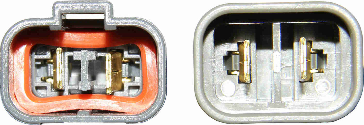 Connector View of Dual Radiator and Condenser Fan Assembly TYC 622770