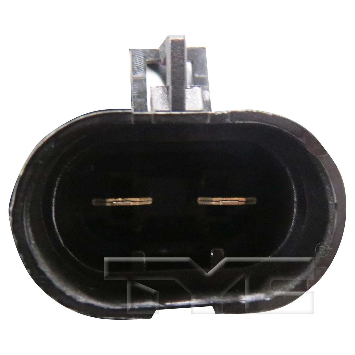 Connector View of Dual Radiator and Condenser Fan Assembly TYC 623740