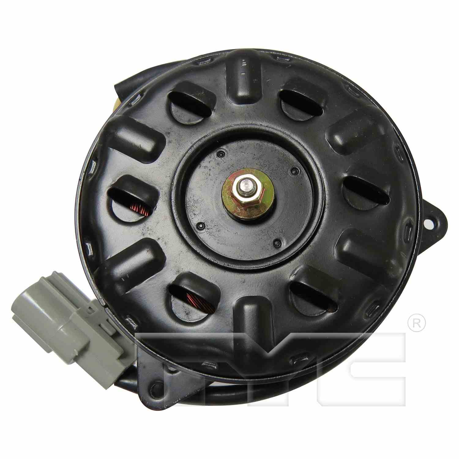 Back View of Right Engine Cooling Fan Motor TYC 630260