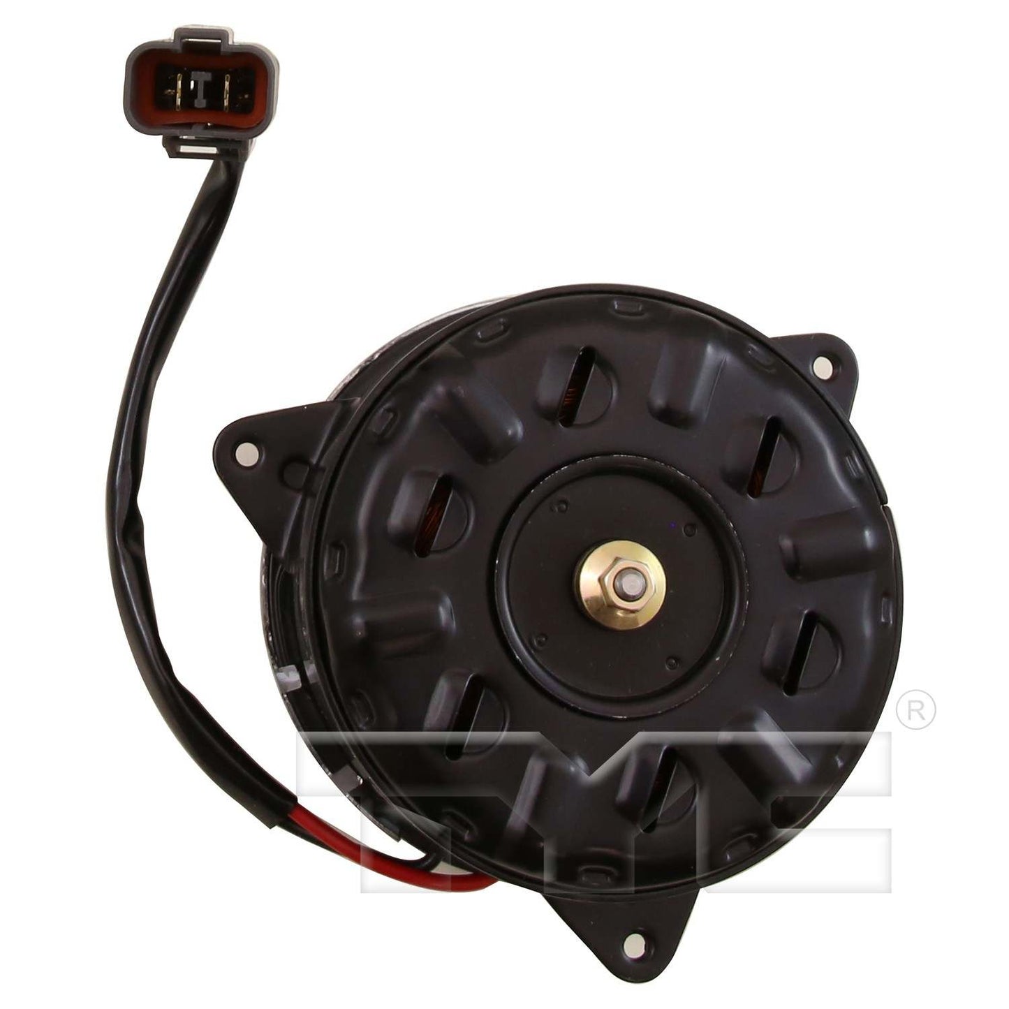 Angle View of Right Engine Cooling Fan Motor TYC 631130