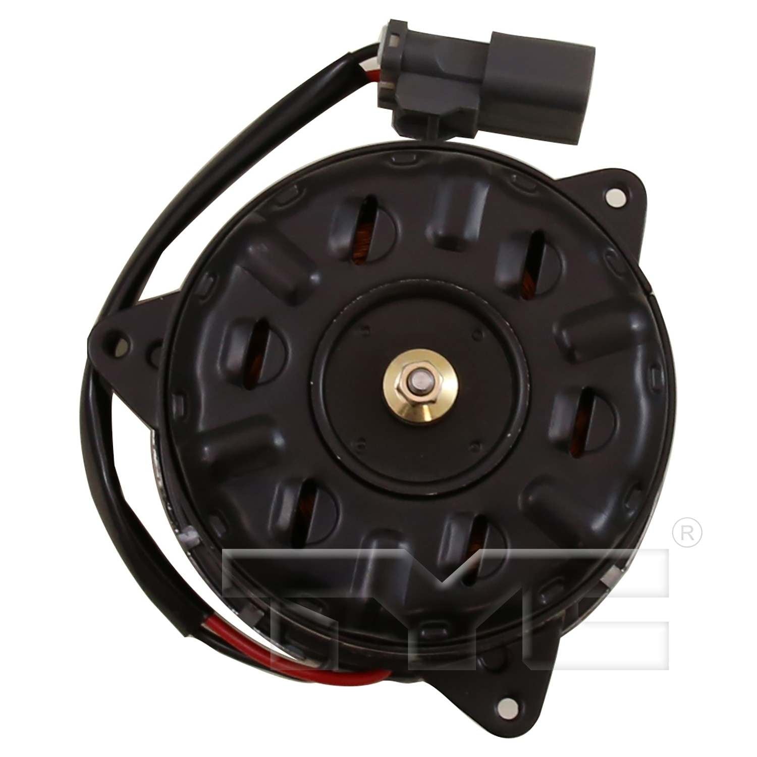 Back View of Right Engine Cooling Fan Motor TYC 631130