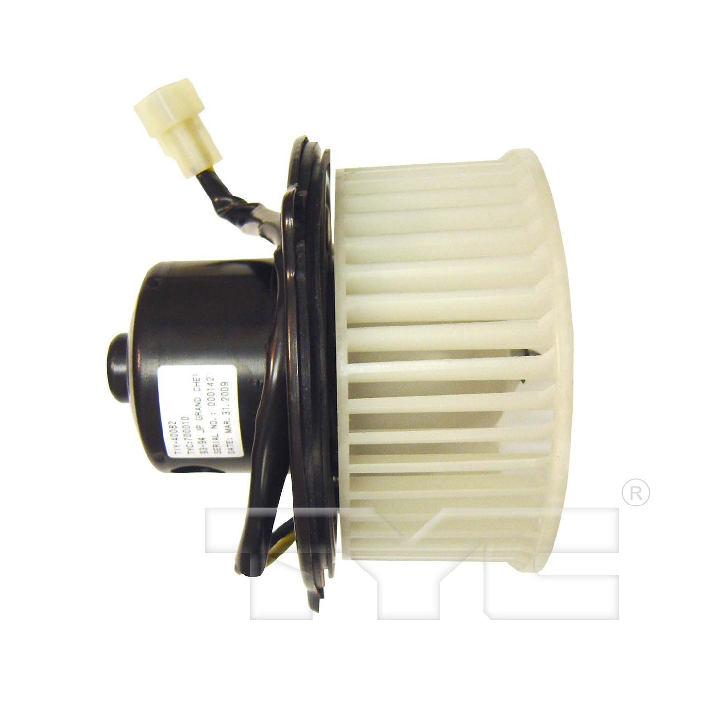 Angle View of Front HVAC Blower Motor TYC 700010