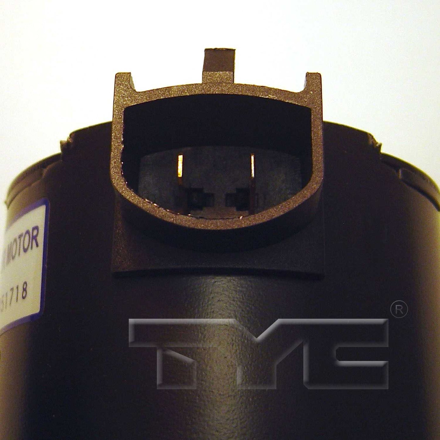 Connector View of Front HVAC Blower Motor TYC 700014