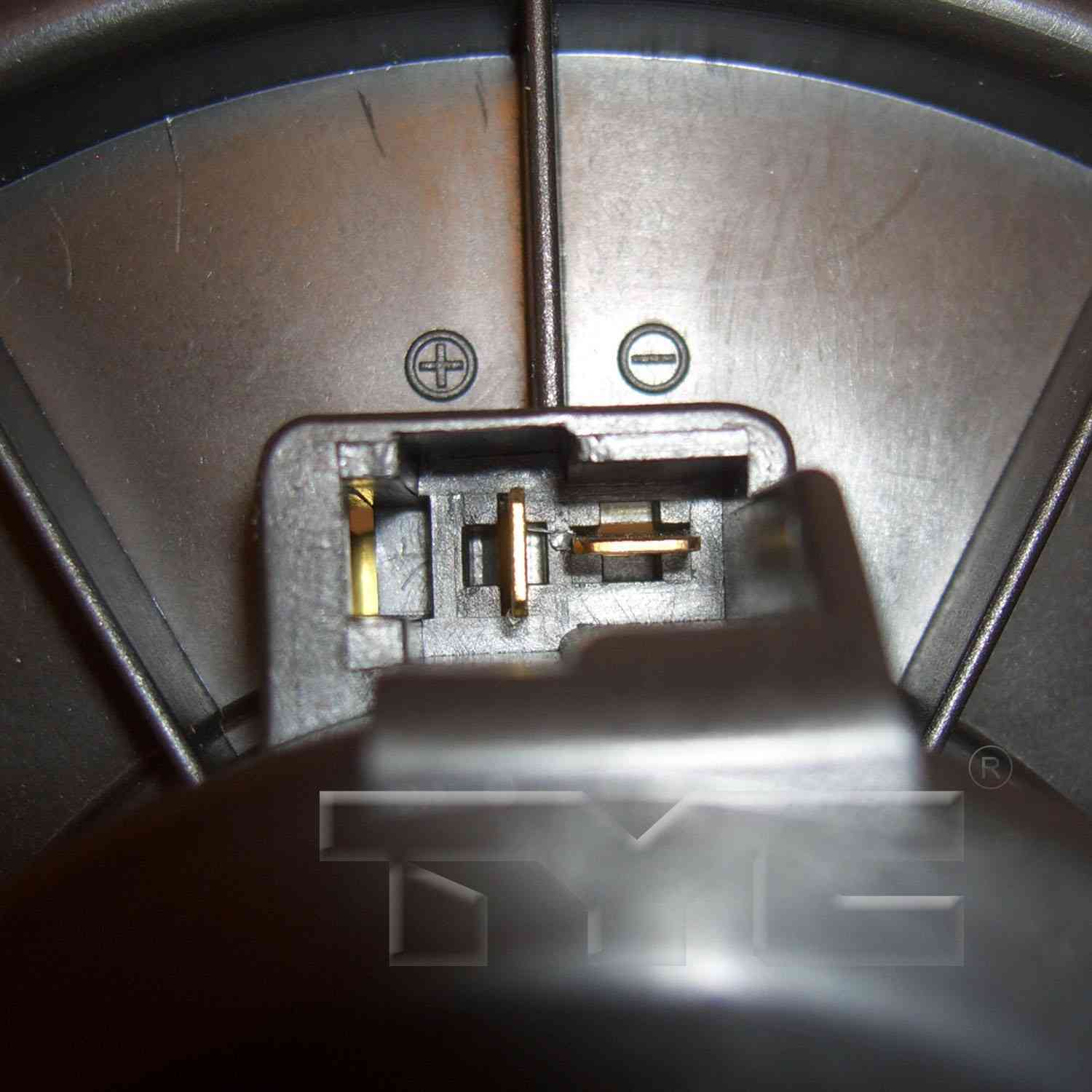 Connector View of Front HVAC Blower Motor TYC 700039