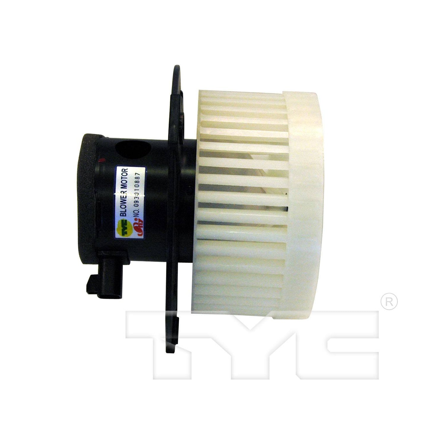 Angle View of Front HVAC Blower Motor TYC 700073