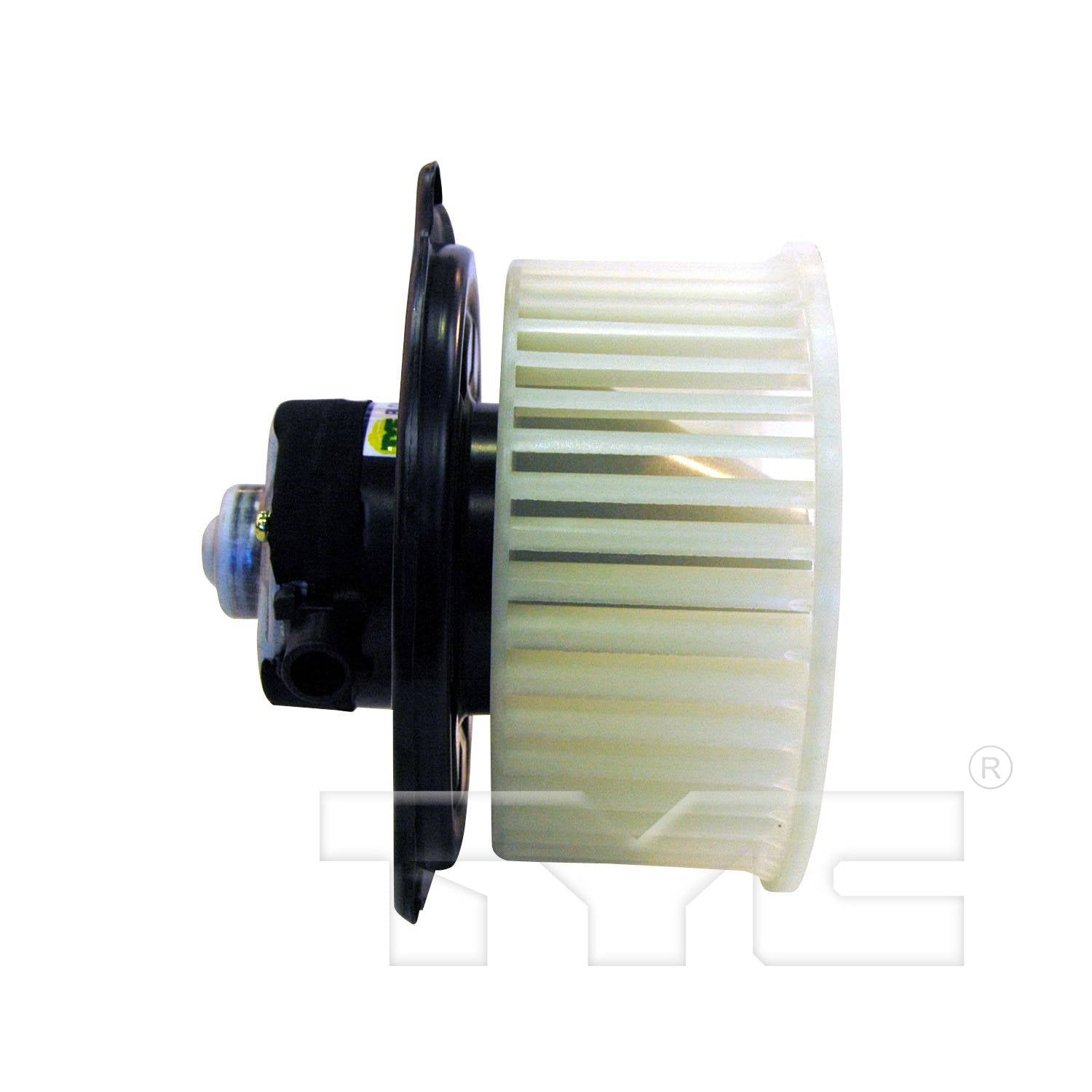 Angle View of Front HVAC Blower Motor TYC 700077