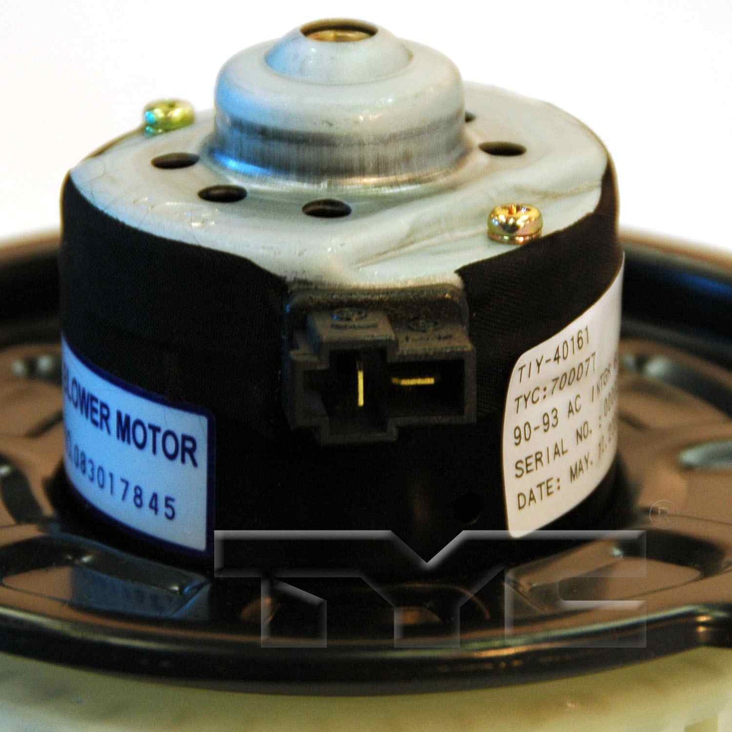 Connector View of Front HVAC Blower Motor TYC 700077