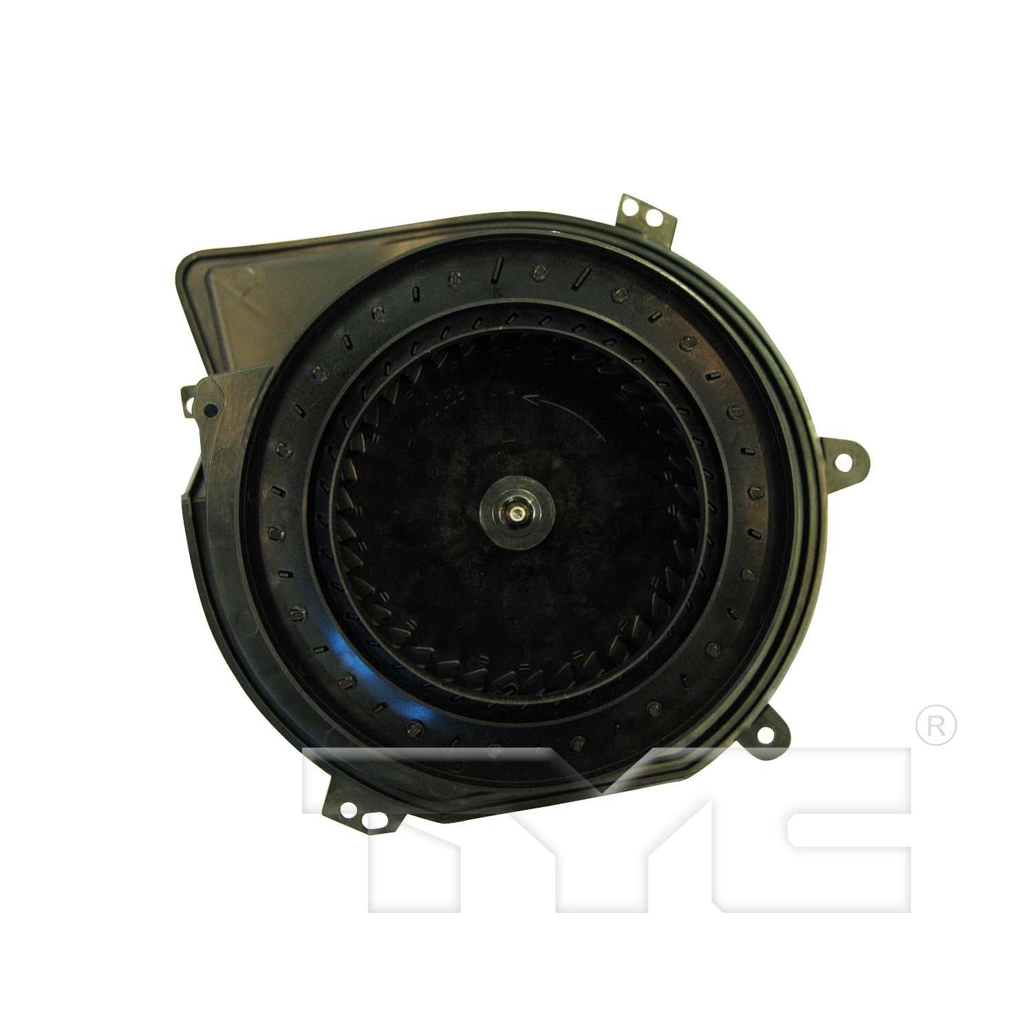 Front View of Front HVAC Blower Motor TYC 700098