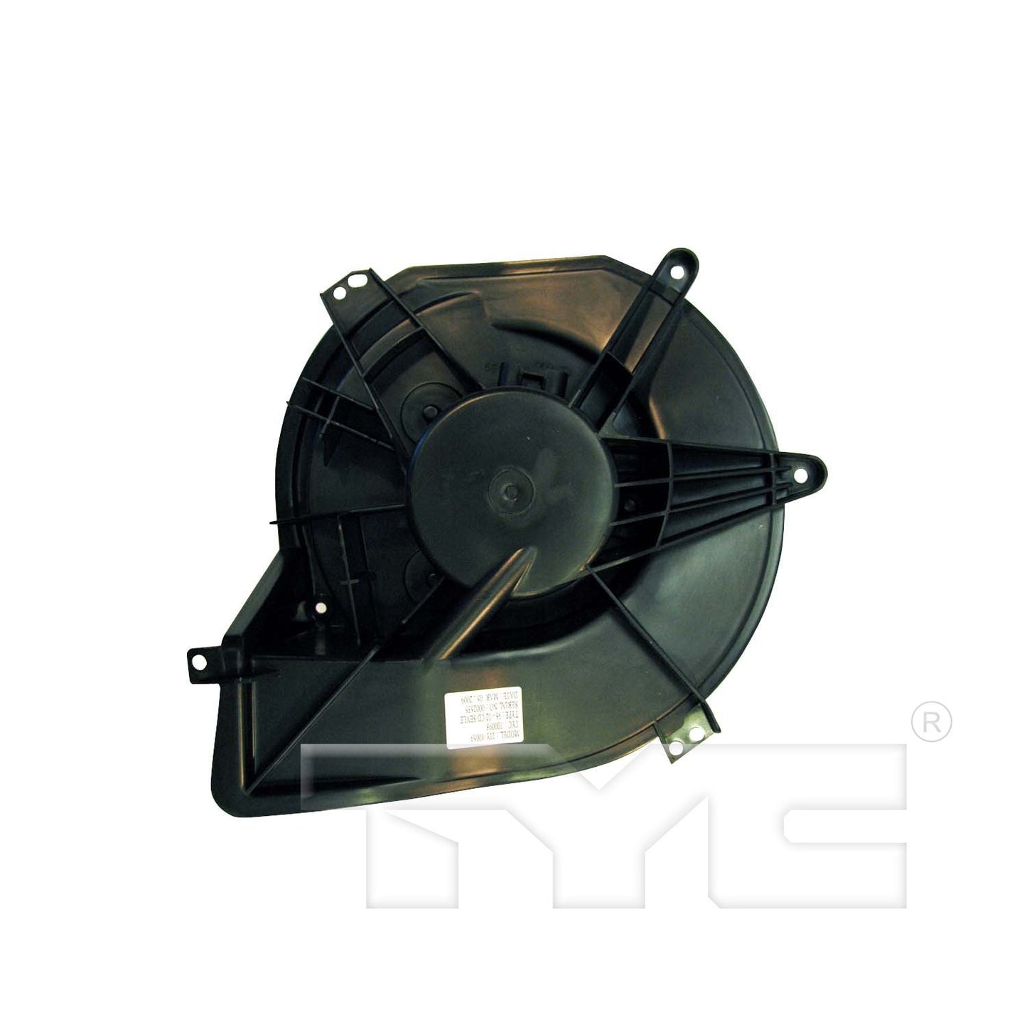 Top View of Front HVAC Blower Motor TYC 700098