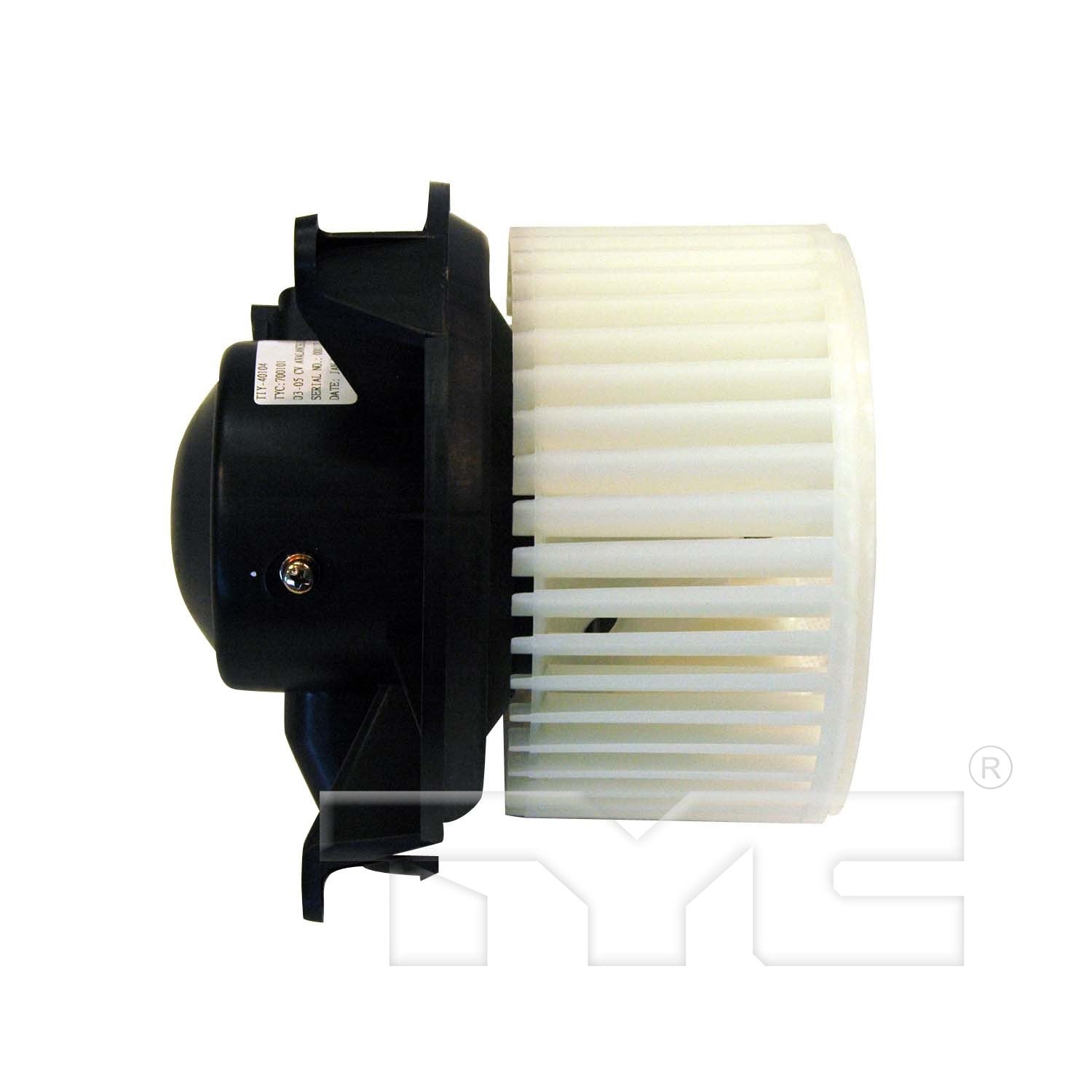 Angle View of Front HVAC Blower Motor TYC 700101