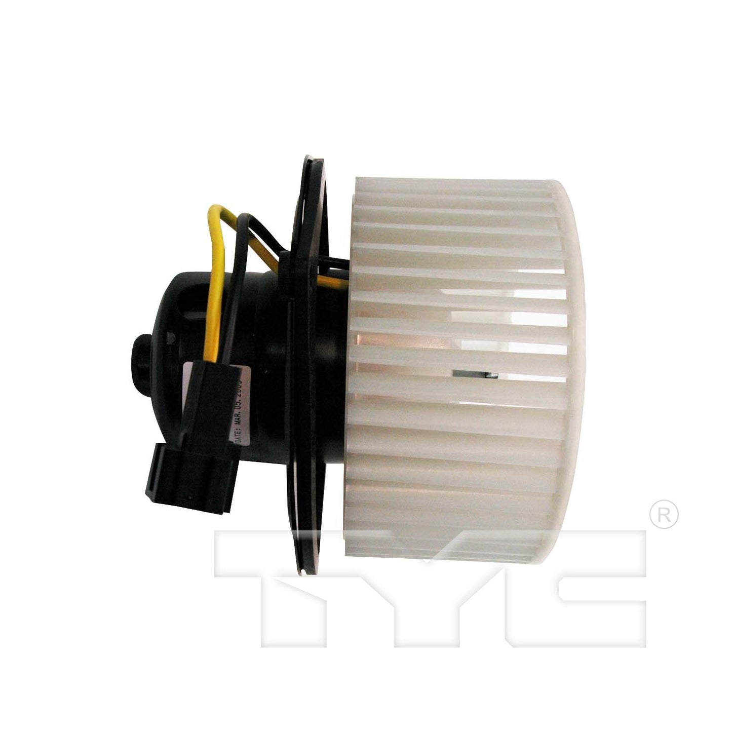 Angle View of Front HVAC Blower Motor TYC 700102