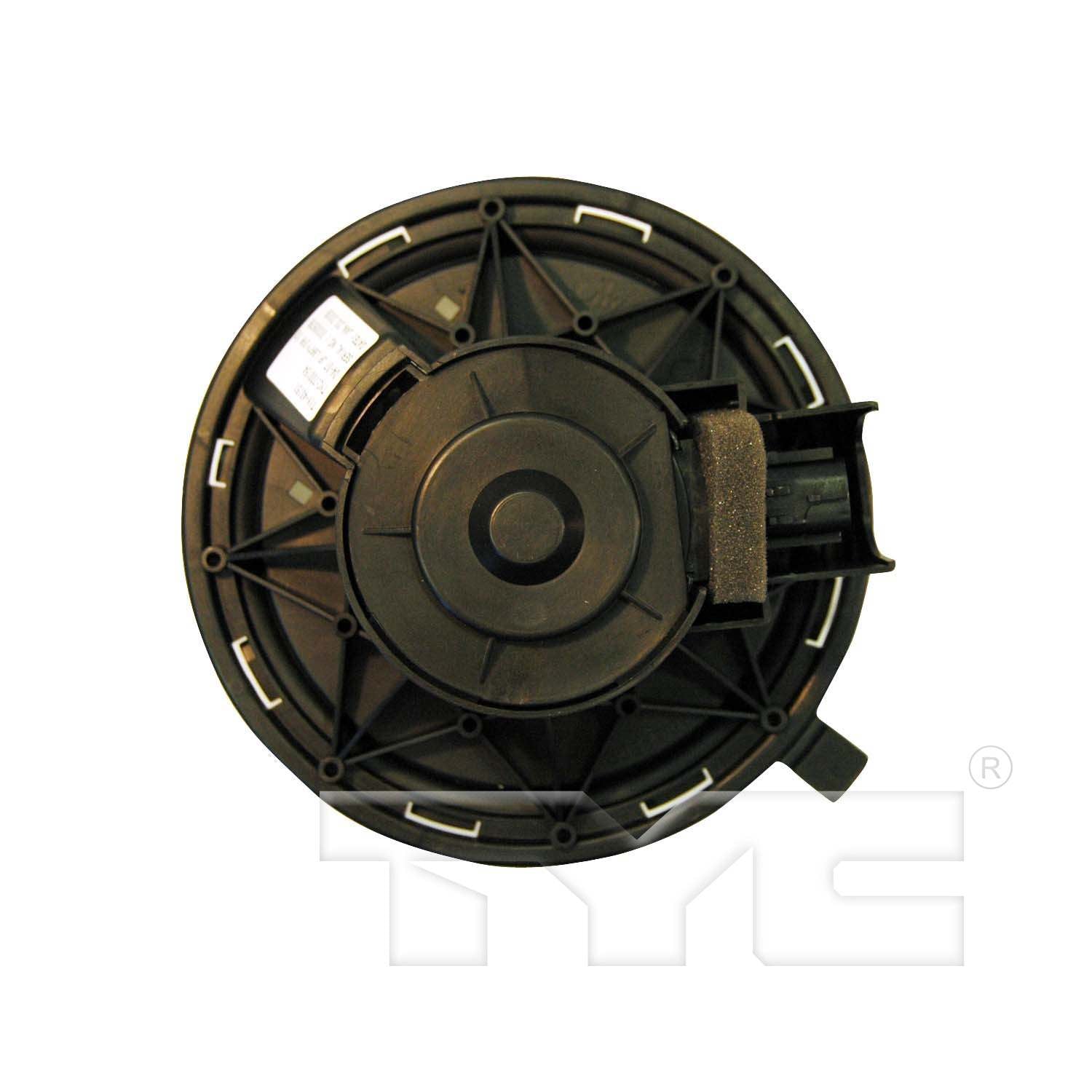 Top View of Front HVAC Blower Motor TYC 700154