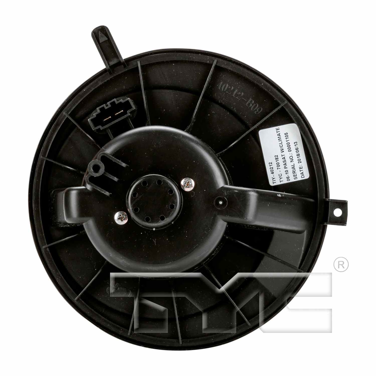 Top View of HVAC Blower Motor TYC 700182