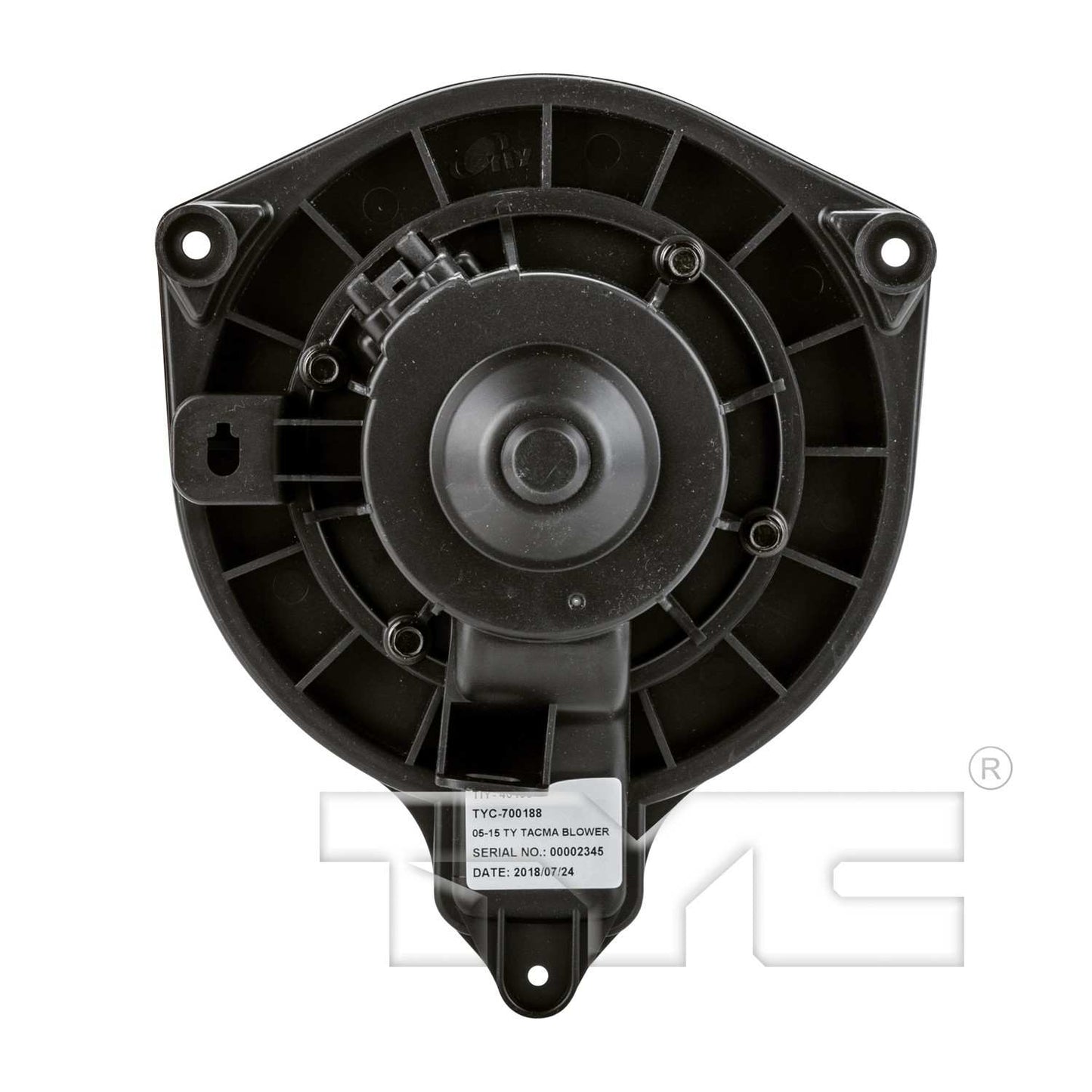 Top View of Front HVAC Blower Motor TYC 700188