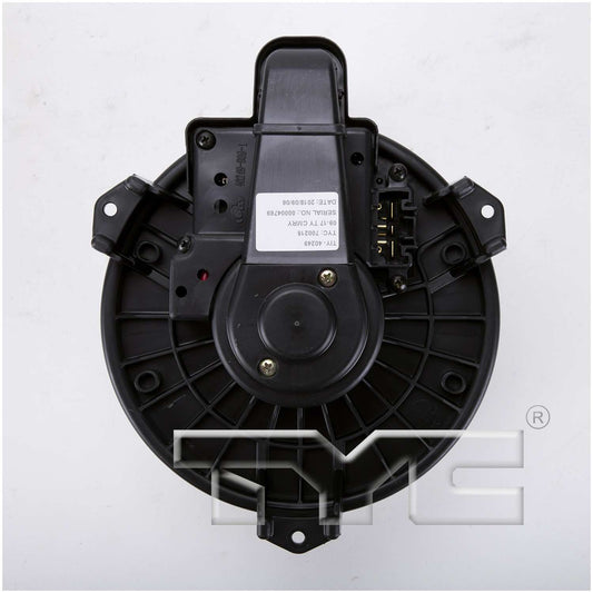 Top View of Front HVAC Blower Motor TYC 700215