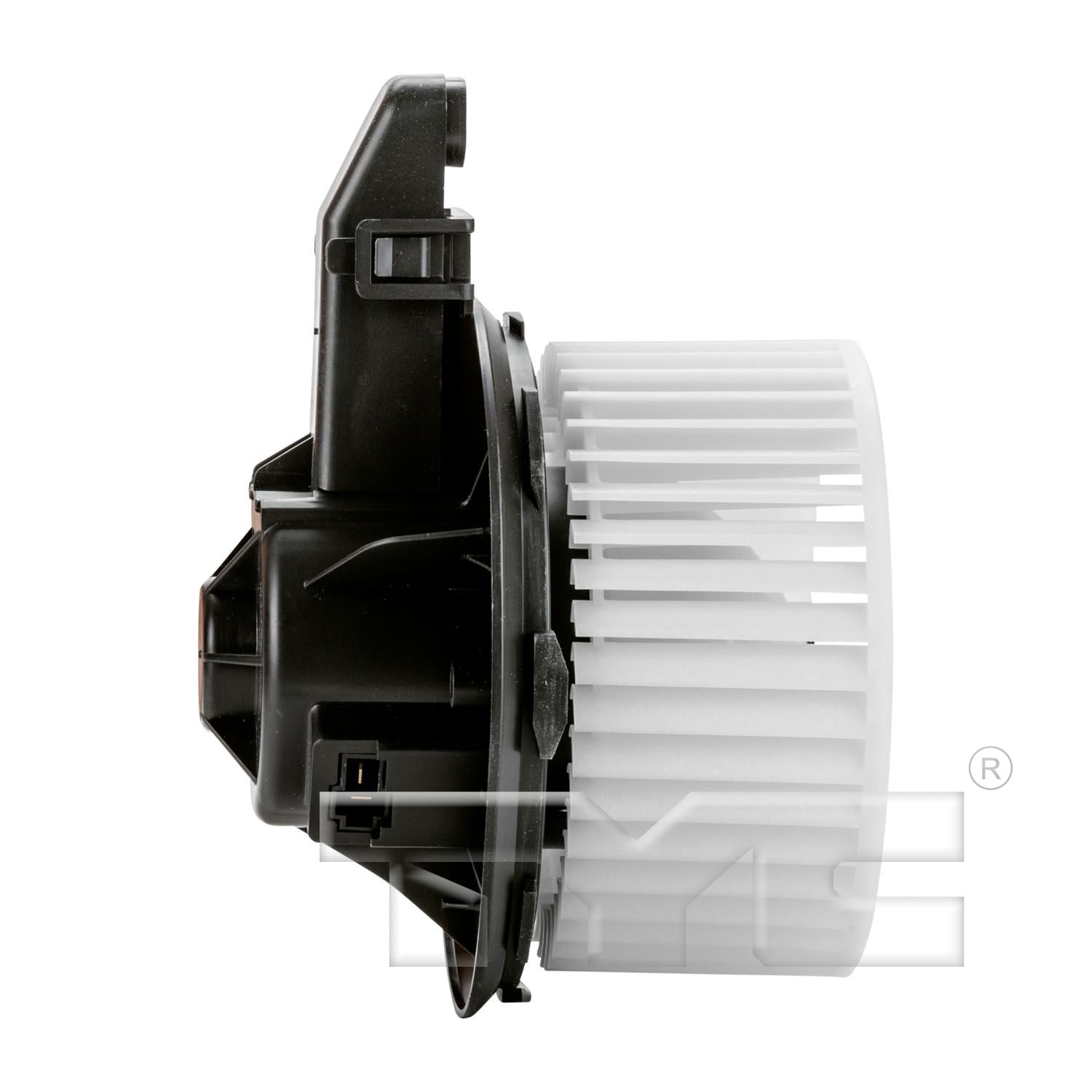 Angle View of Front HVAC Blower Motor TYC 700224