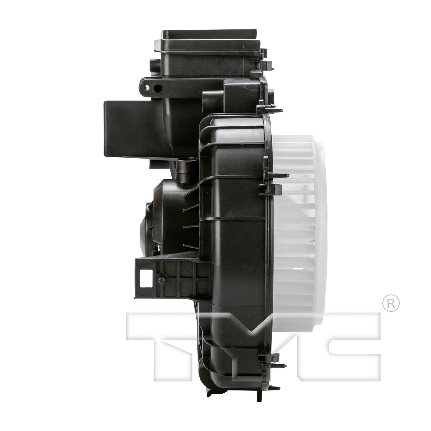 Angle View of Front HVAC Blower Motor TYC 700240