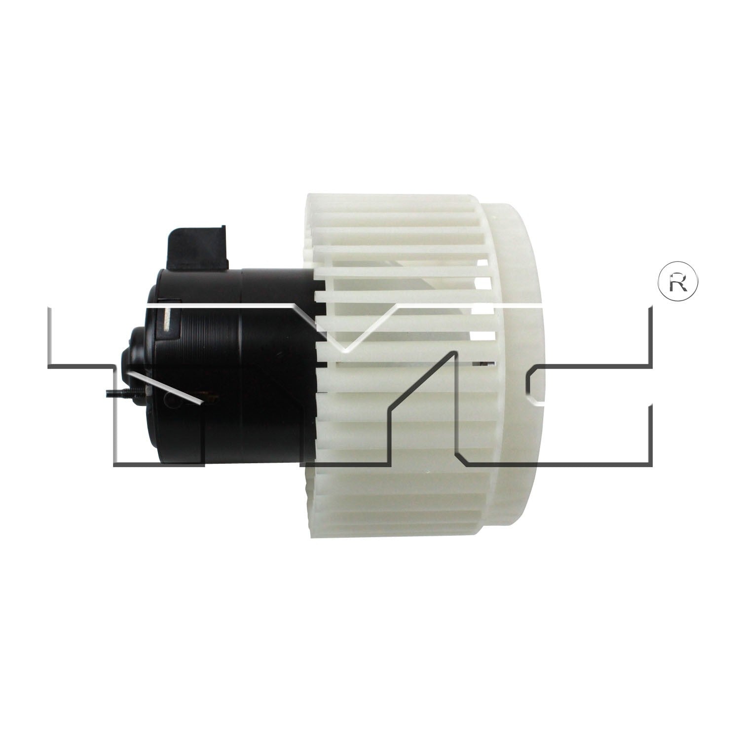 Connector View of Front HVAC Blower Motor TYC 700242