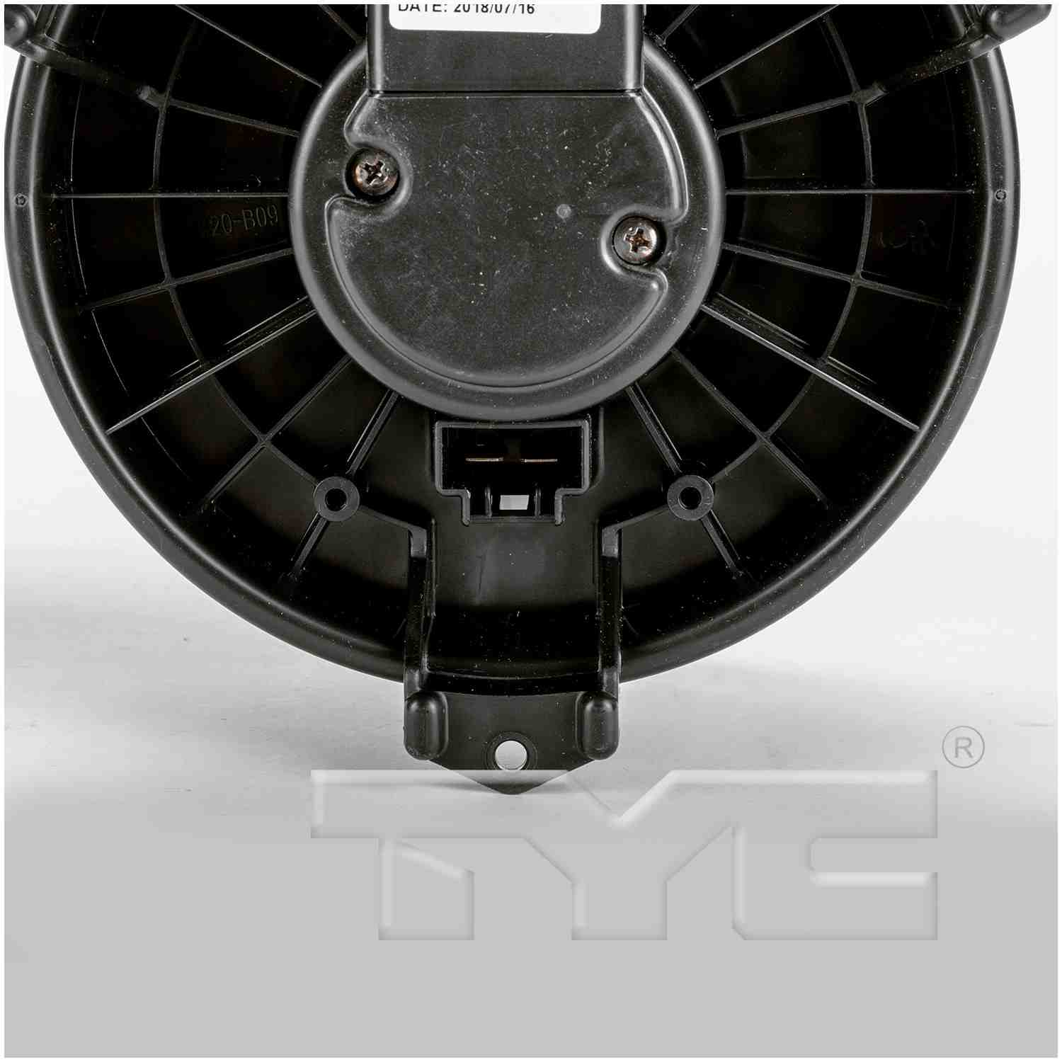 Side View of Front HVAC Blower Motor TYC 700260