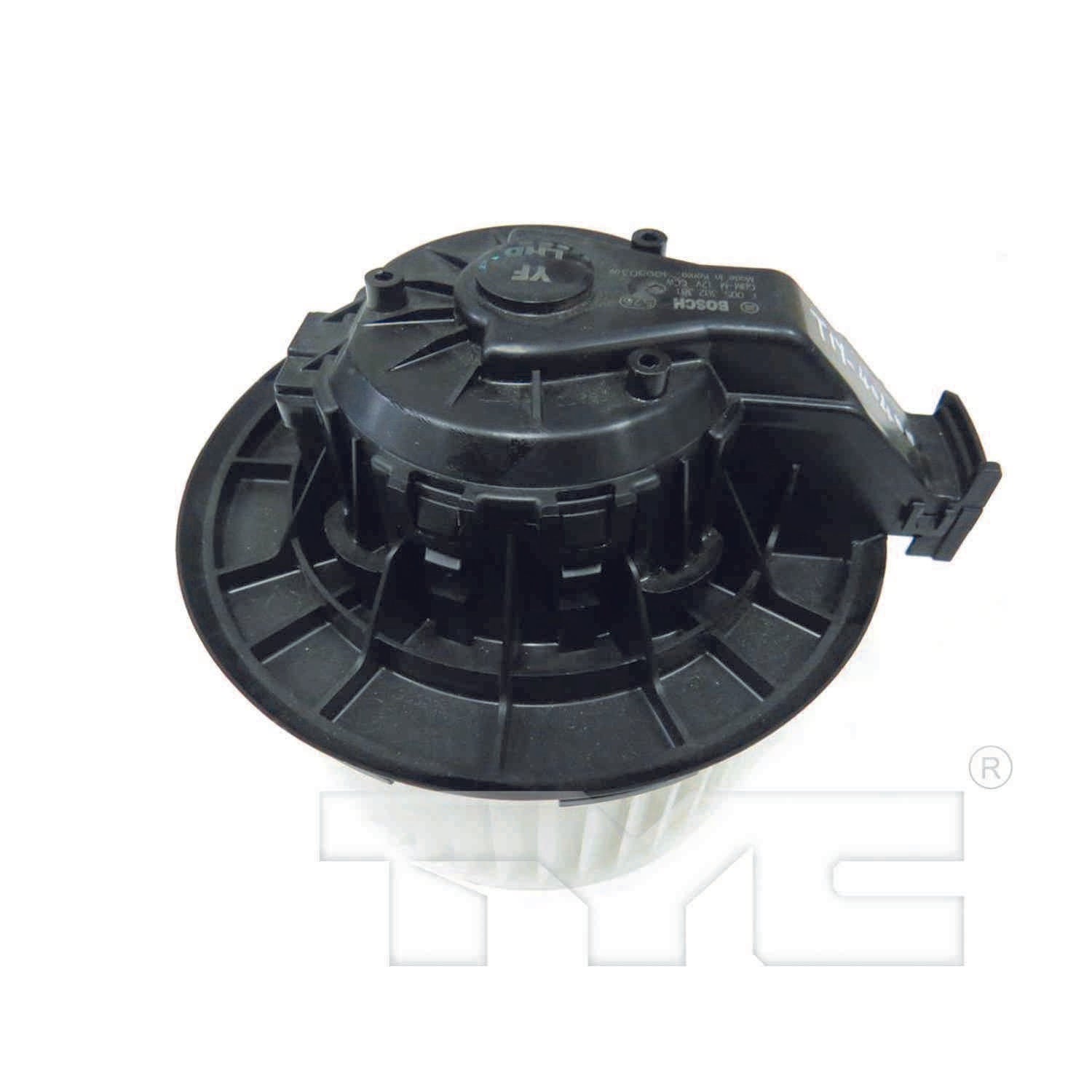 Front View of Front HVAC Blower Motor TYC 700263