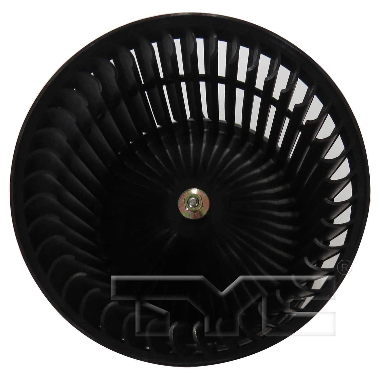 Angle View of Front HVAC Blower Motor TYC 700323