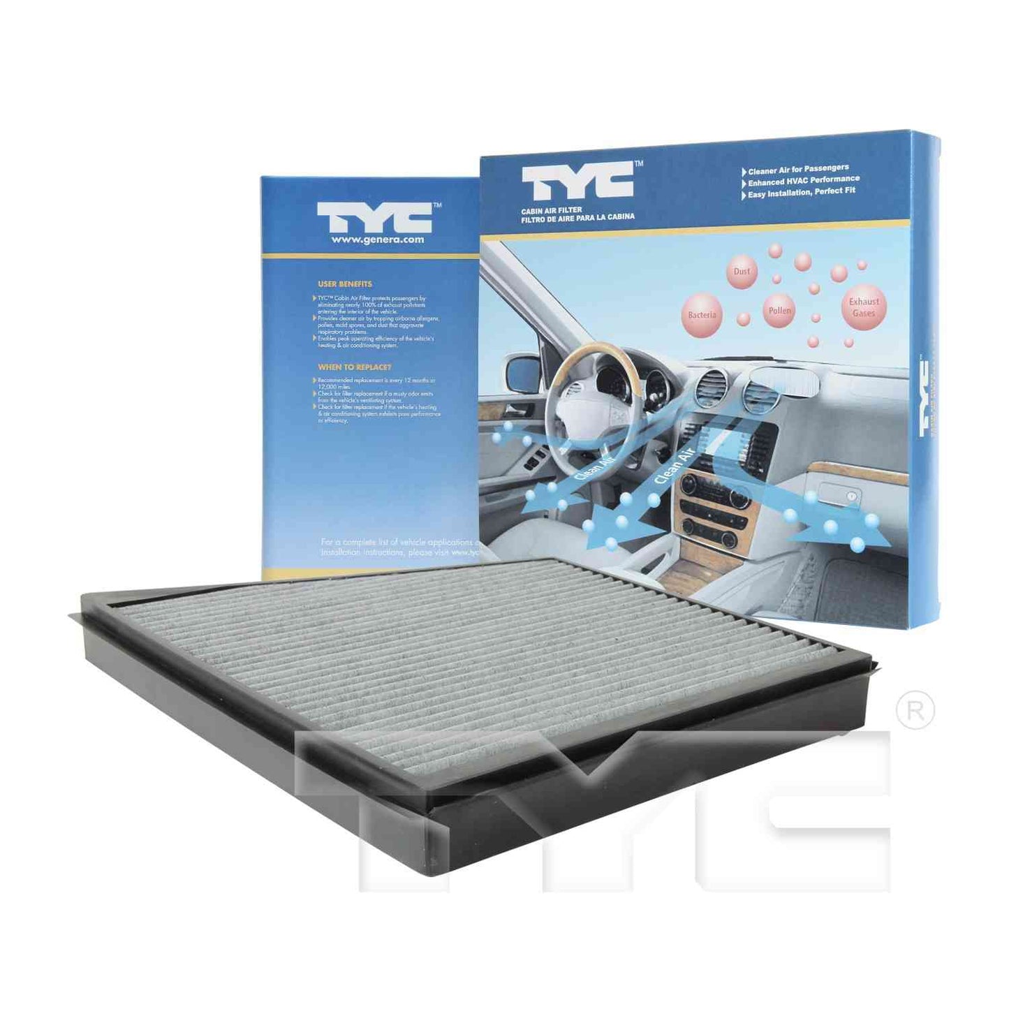 Package View of Cabin Air Filter TYC 800067C