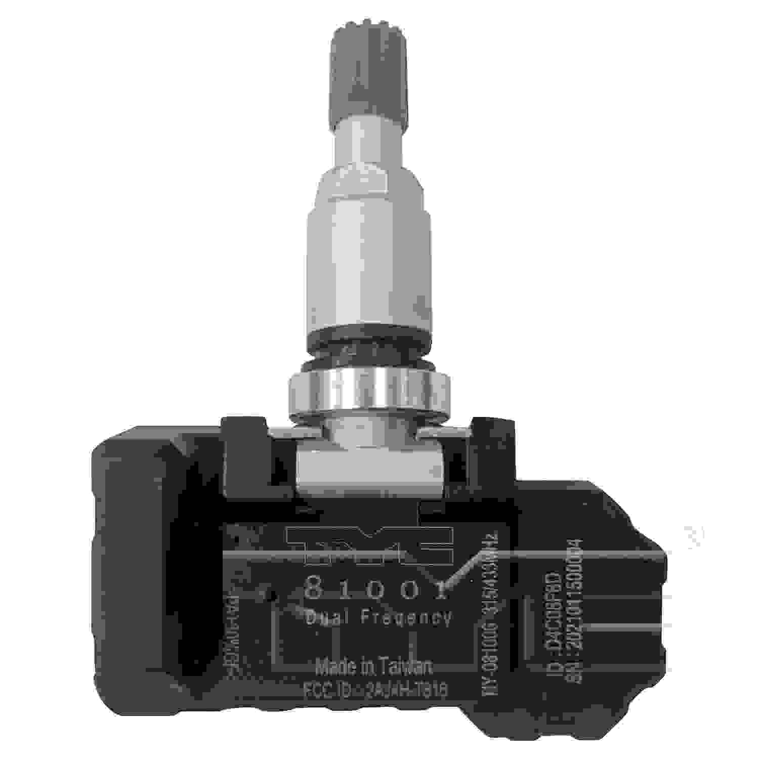 Back View of Tire Pressure Monitoring System Programmable Sensor TYC 81001