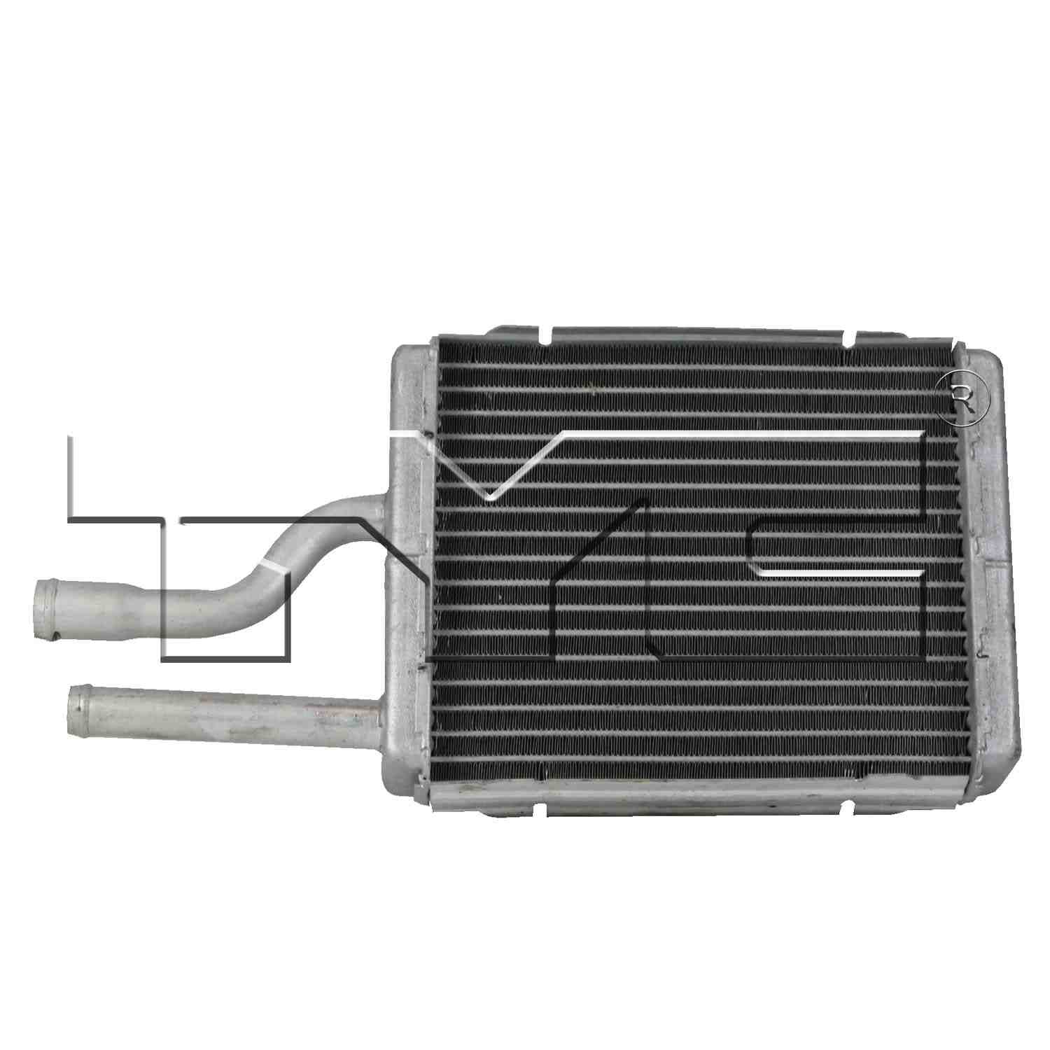 Front View of Front HVAC Heater Core TYC 96027