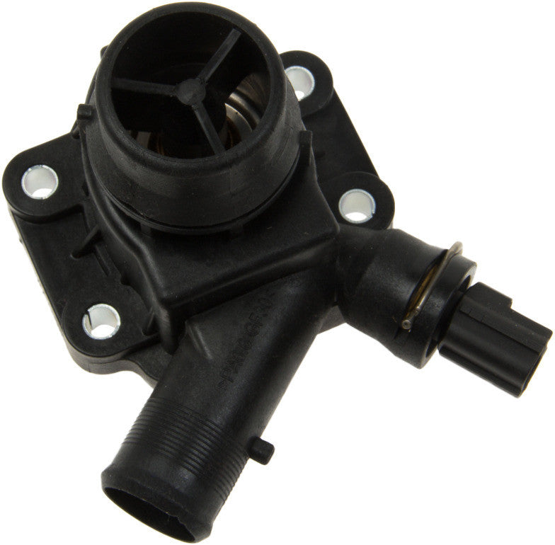 Side View of Engine Coolant Thermostat Housing Assembly MOTORAD 711-195